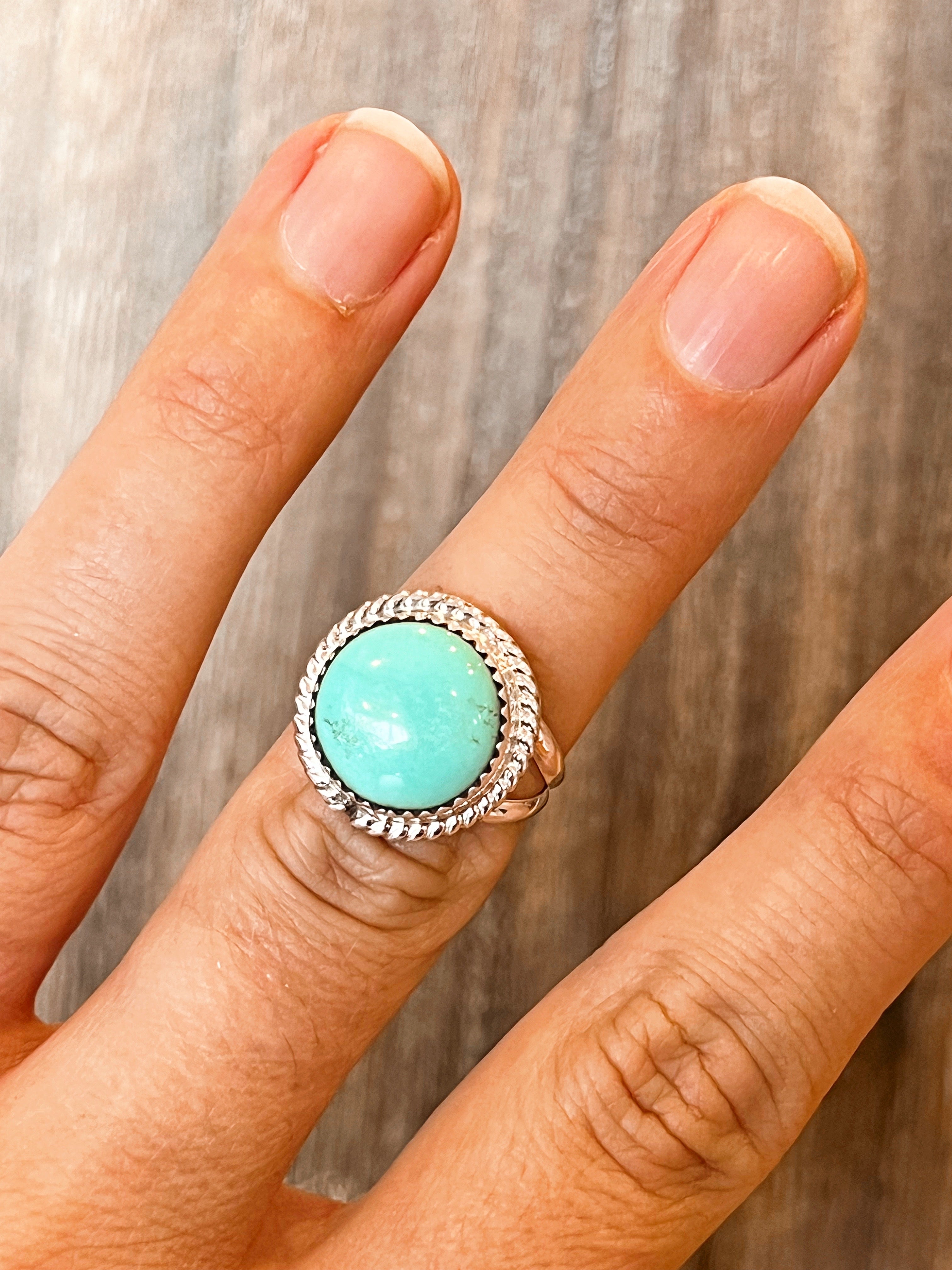 Gwen Turquoise Sterling Silver Ring