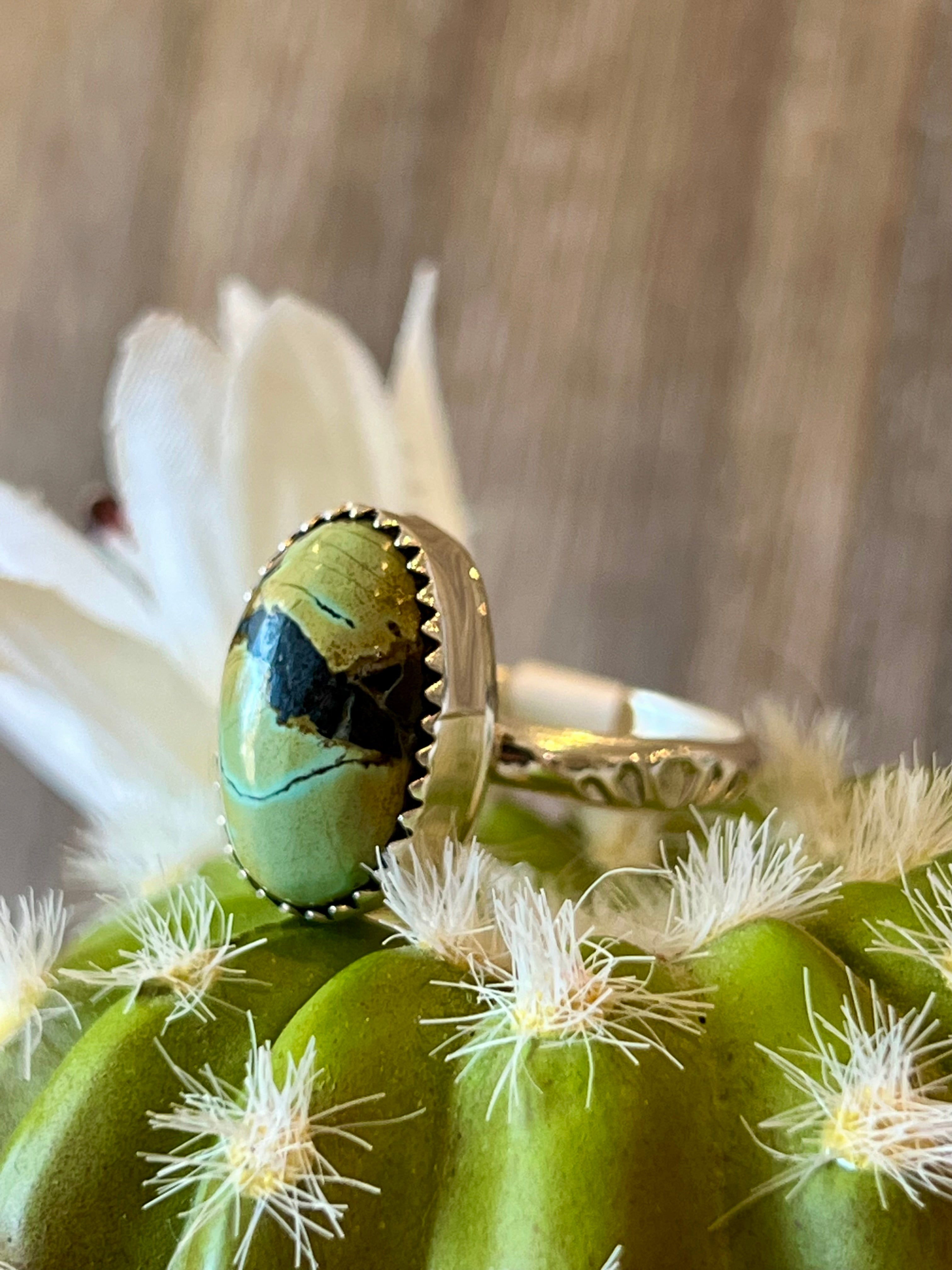 Snake Eye Turquoise Sterling Silver Ring