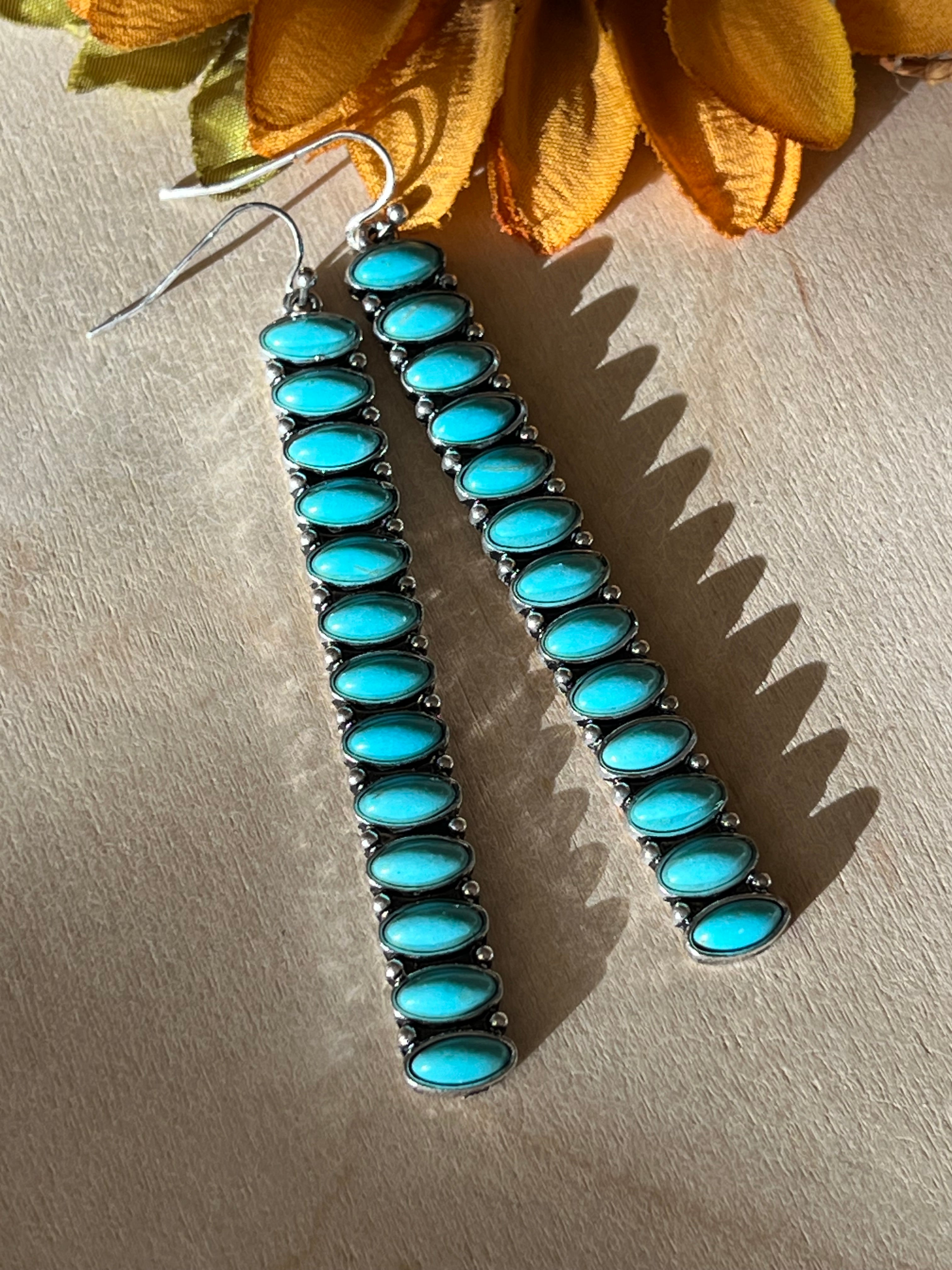 Teal Trail Earrings