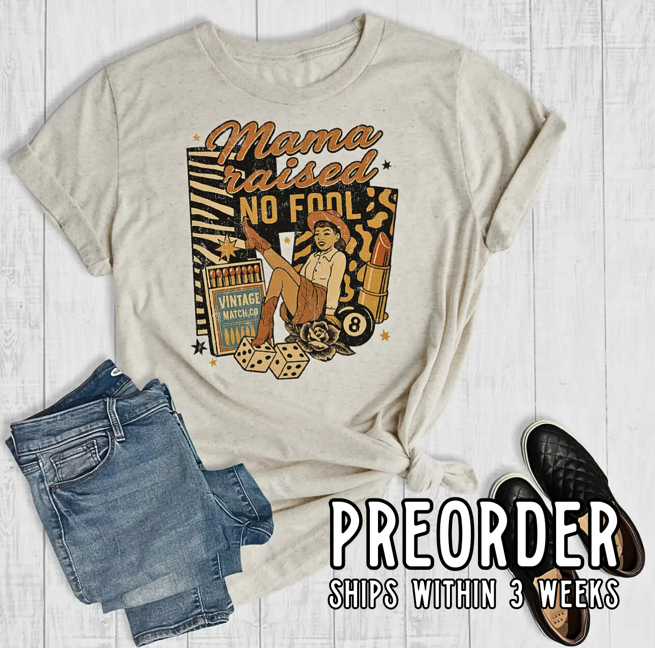 *Preorder* Mama Raised No Fool Graphic Tee