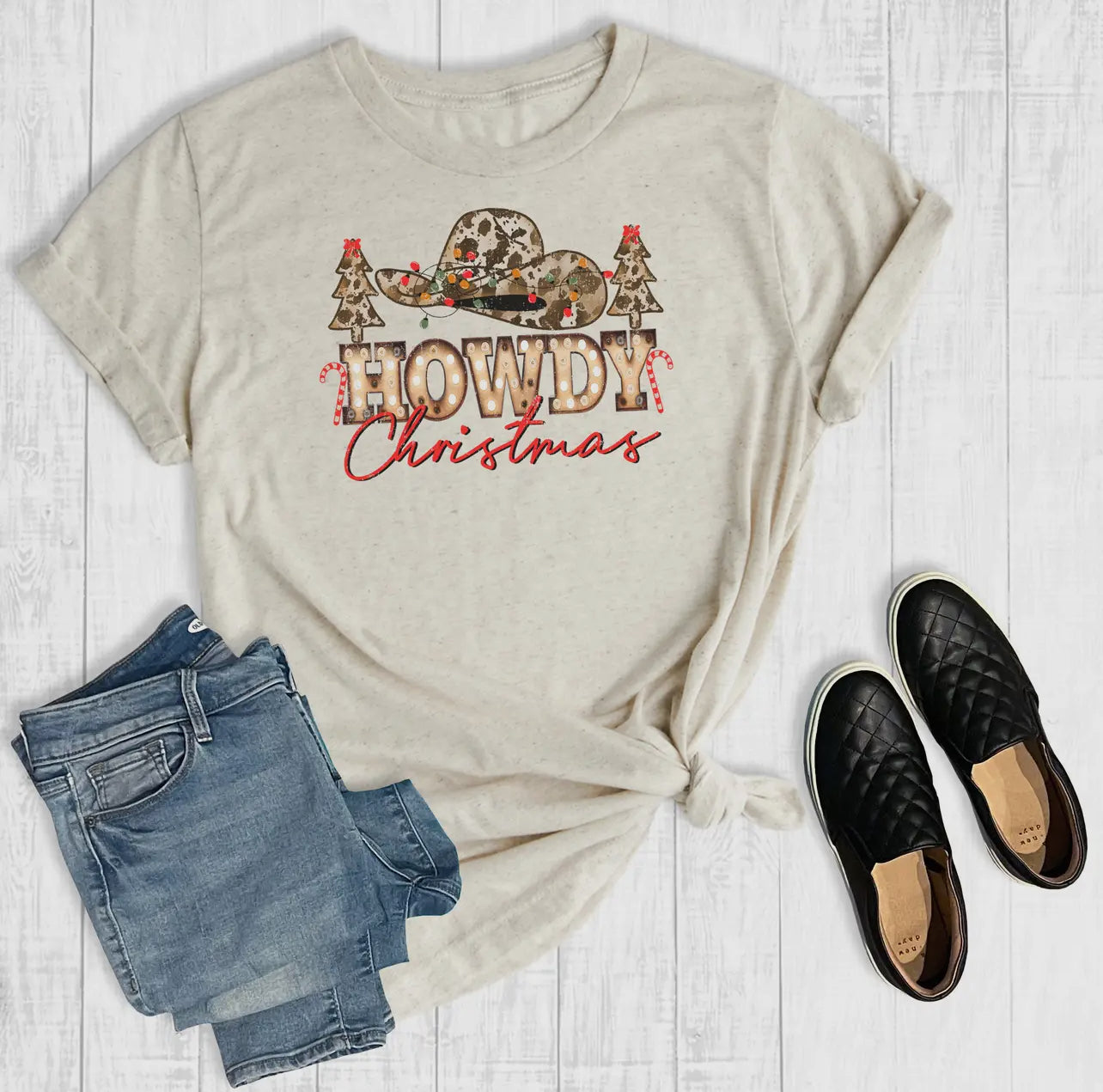 *Preorder* Howdy Hat Christmas Graphic Tee