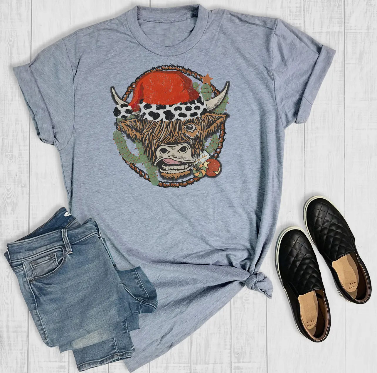 *Preorder* Christmas Cow Graphic Tee