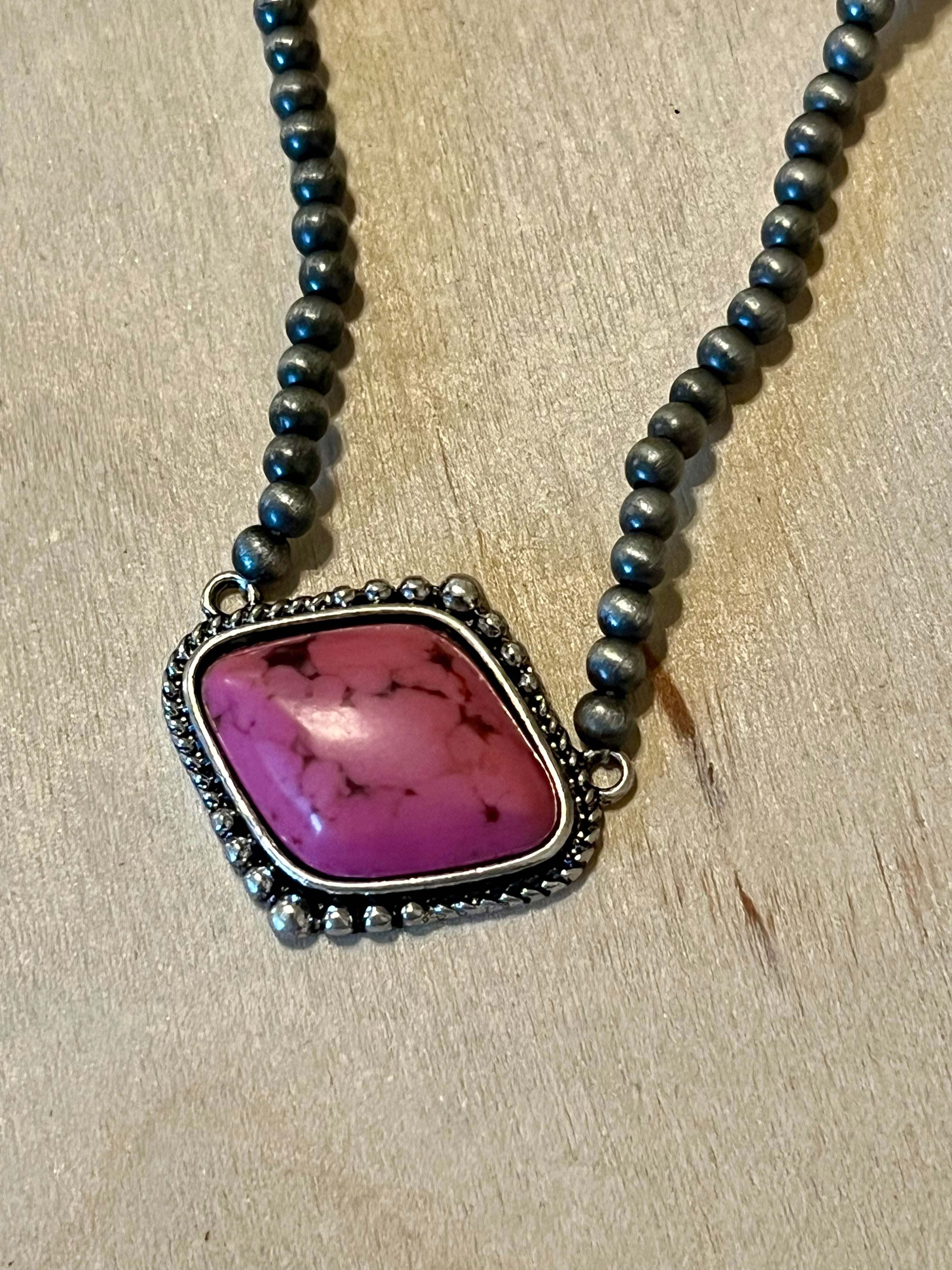 Pink Diamond Necklace