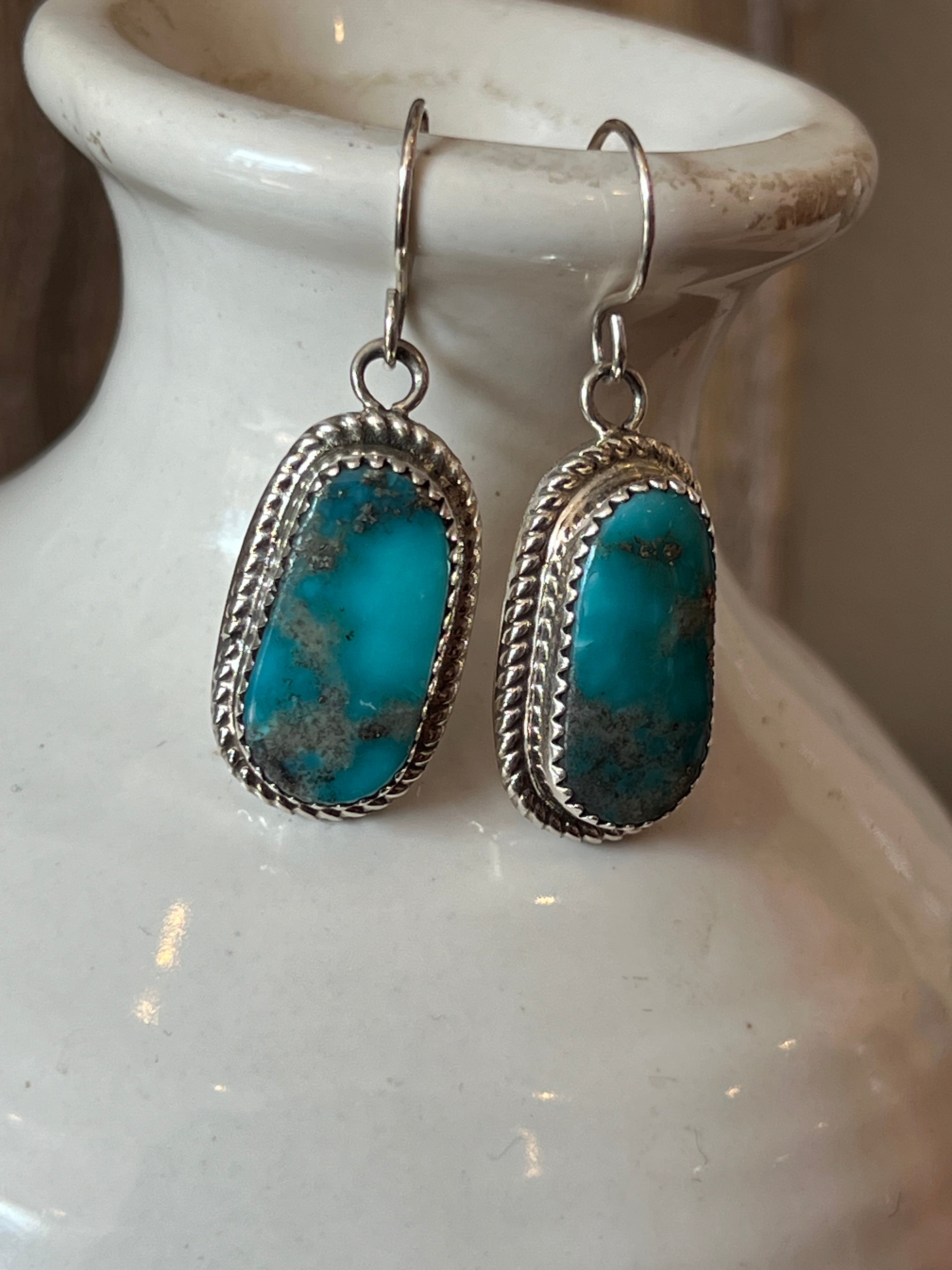 Tempt Me Turquoise Sterling Silver Earrings