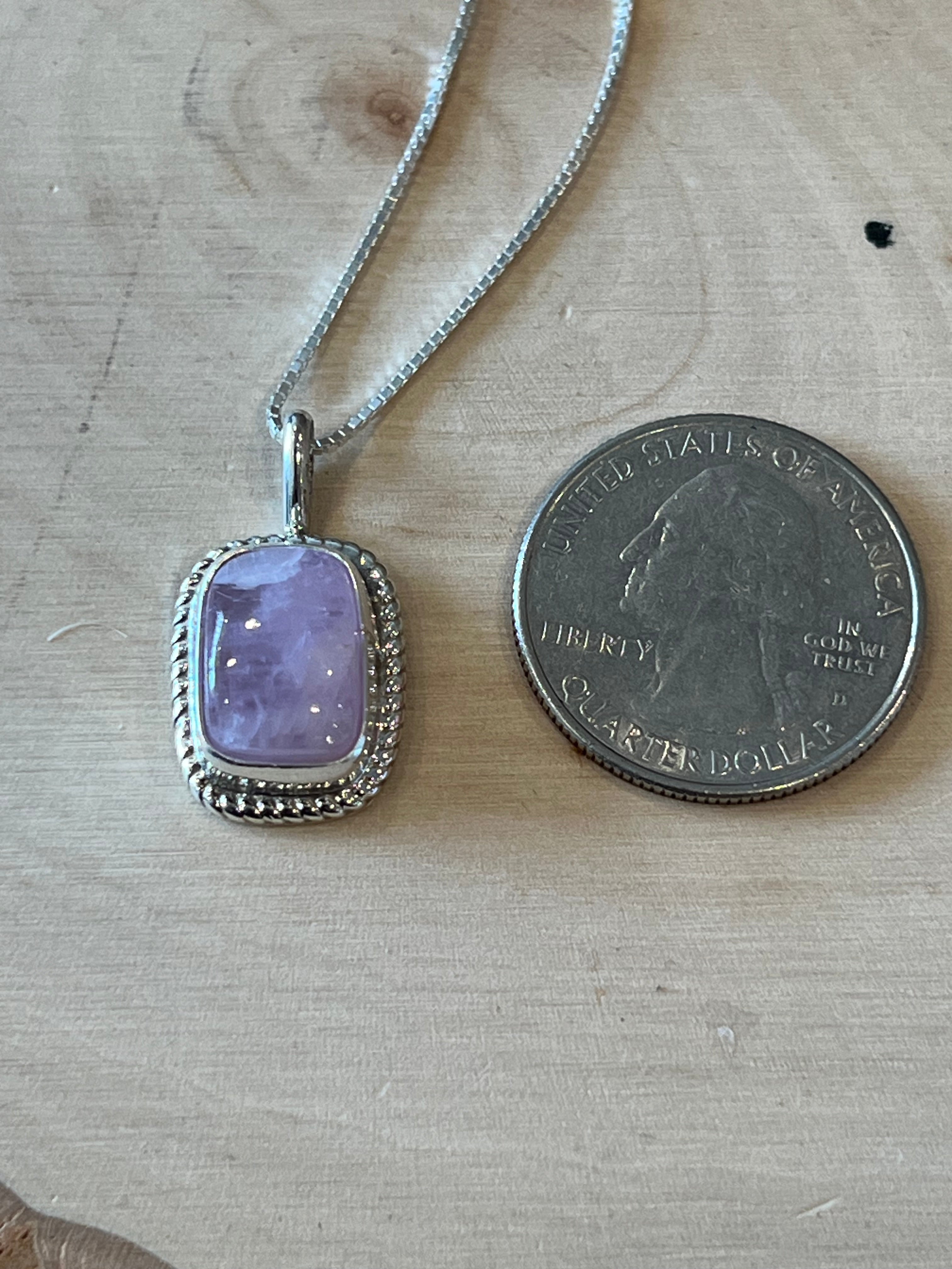 Crazy For Kunzite Sterling Silver Necklacey