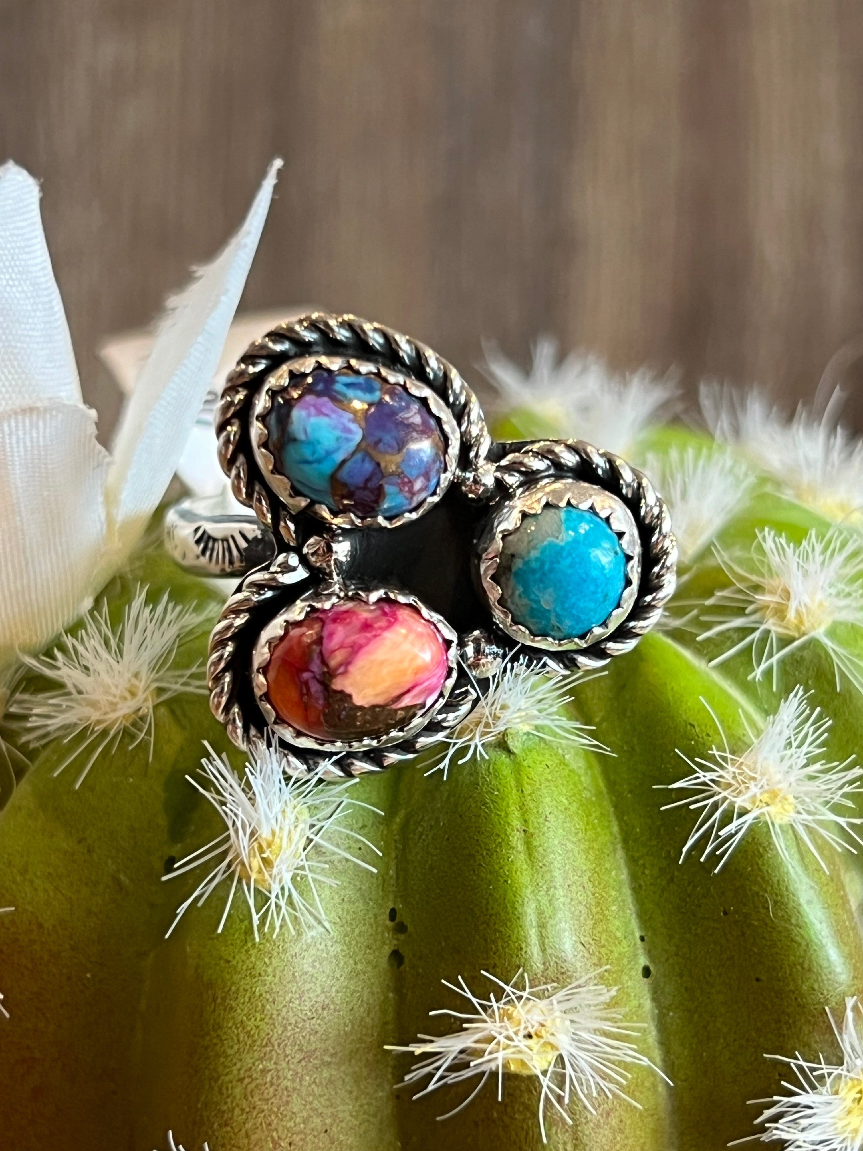 Magic Mojave Turquoise Sterling Silver Ring