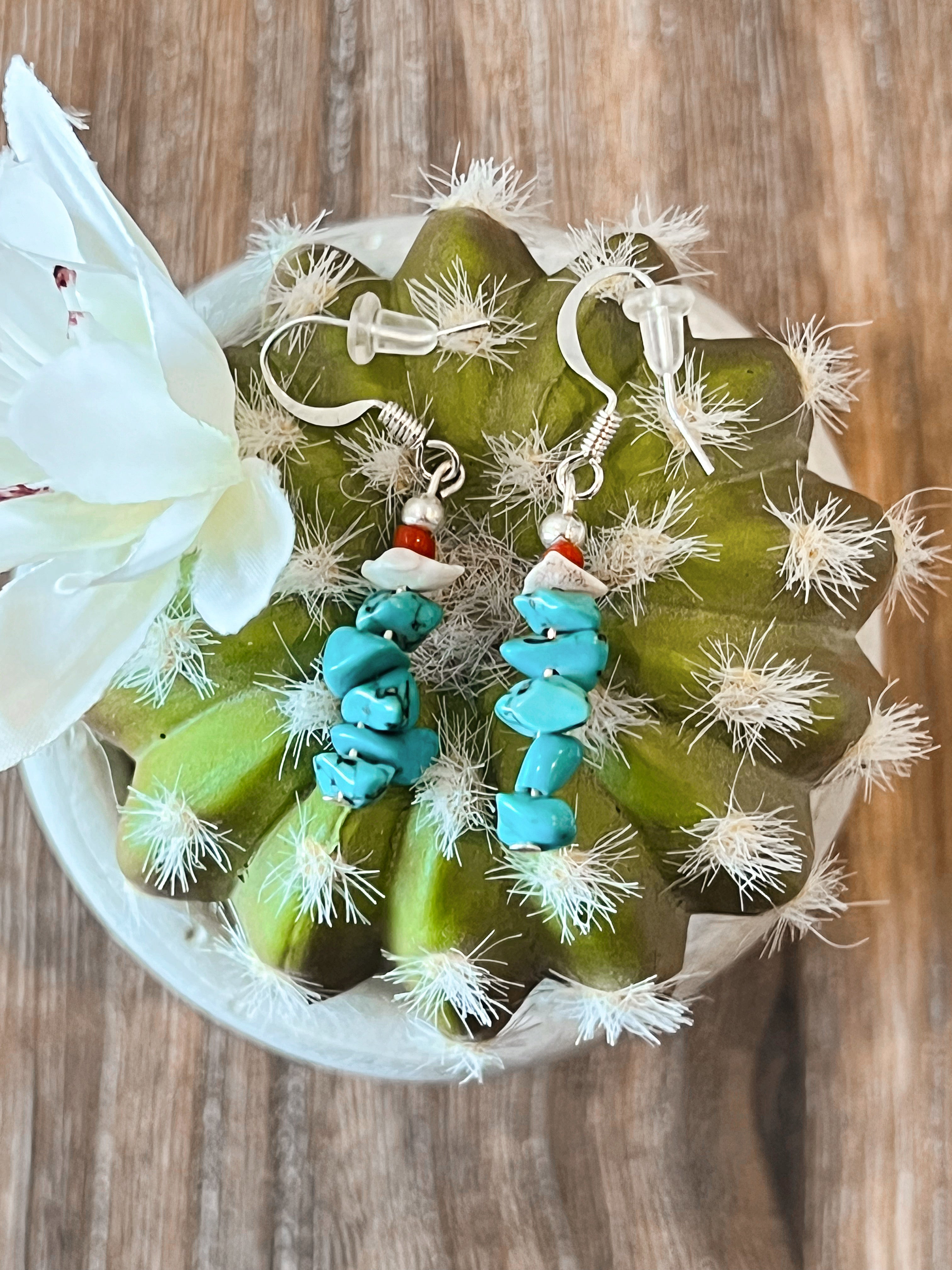 Rock On Turquoise Sterling Silver Earrings