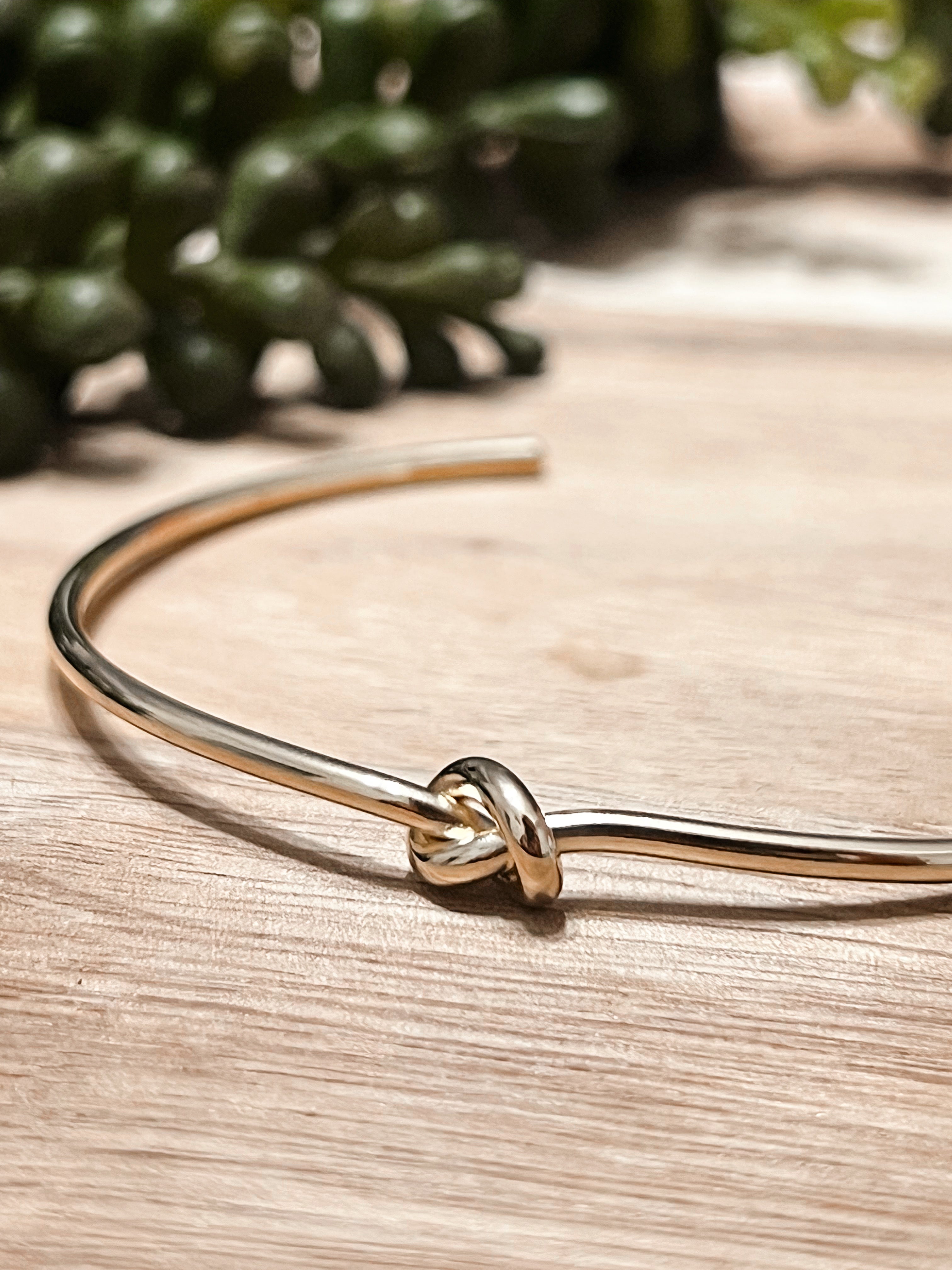 Knotty Gold Cuff Bracelet