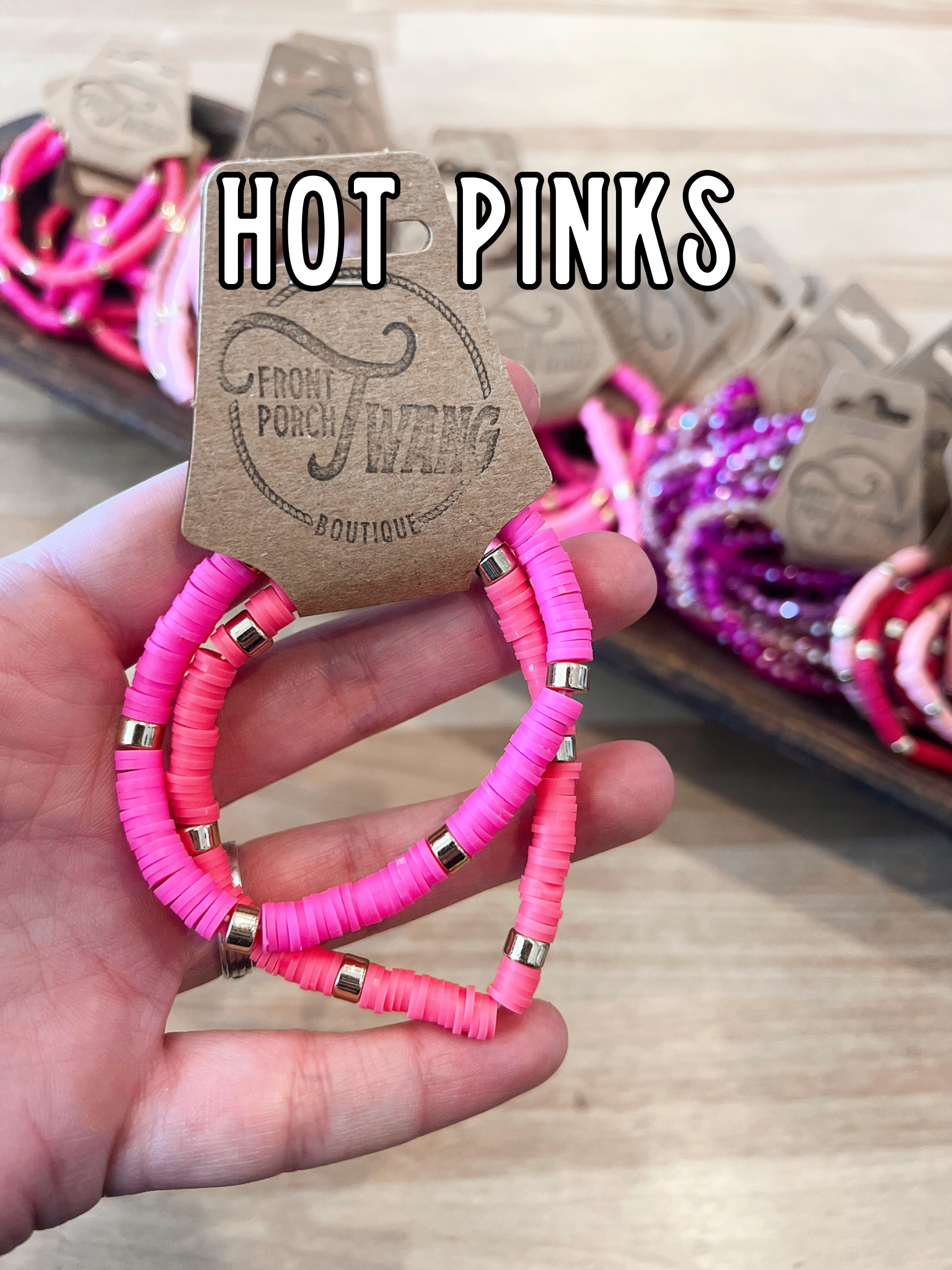 Shades Of Pink Bracelet Set