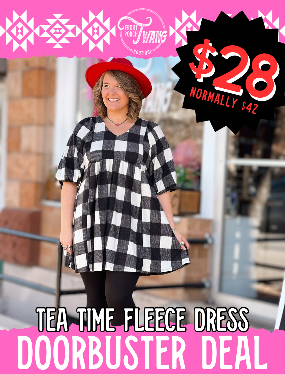 Tea Time Fleece Dress