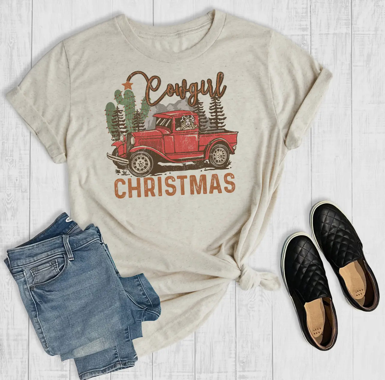 *Preorder* Cowgirl Christmas Graphic Tee