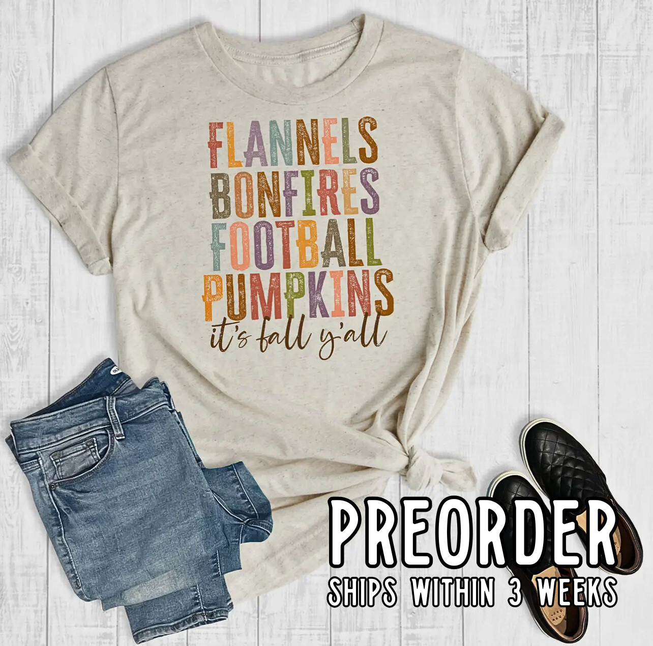 *Preorder* Flannels & Pumpkins Graphic Tee