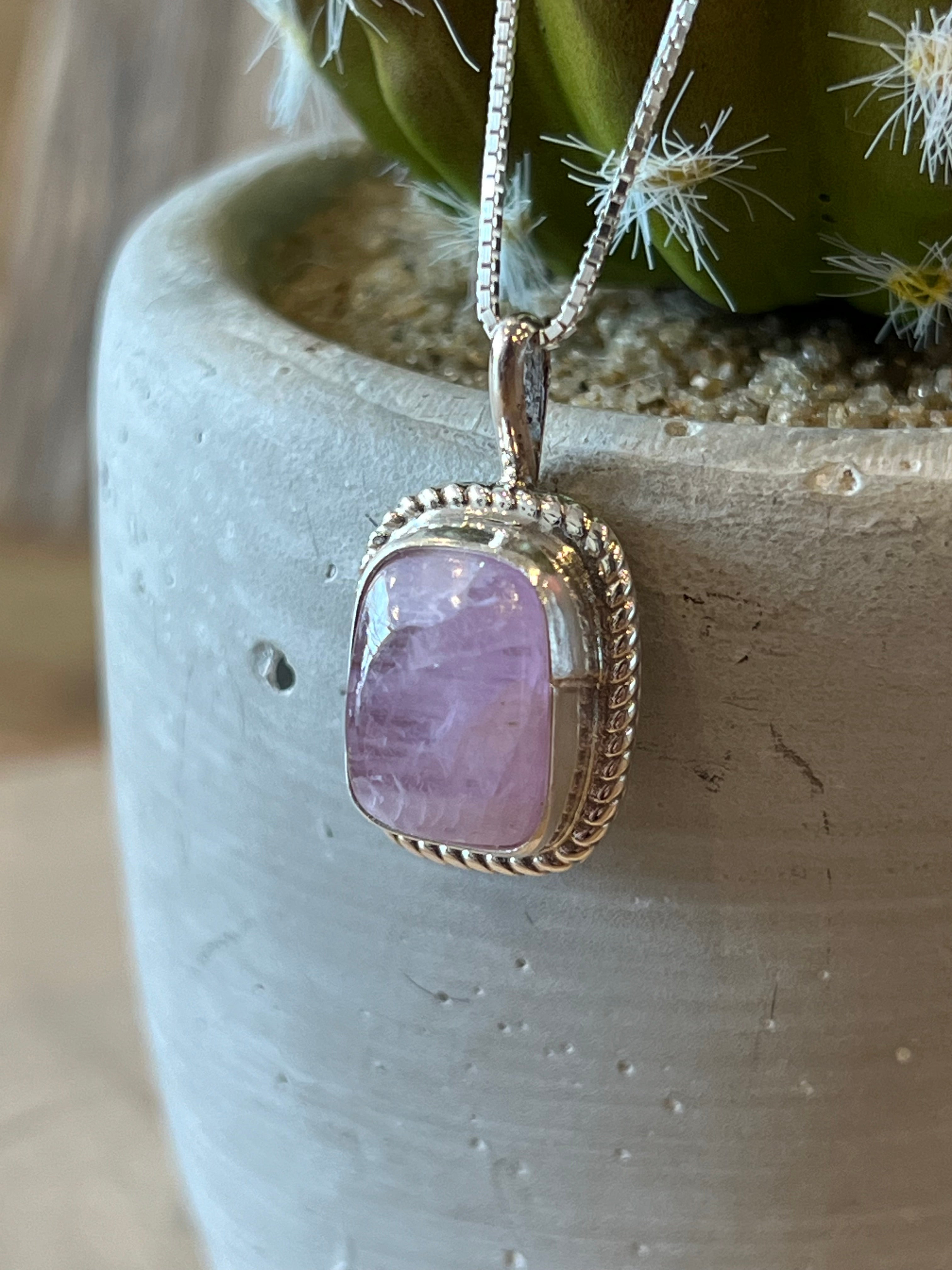 Crazy For Kunzite Sterling Silver Necklacey