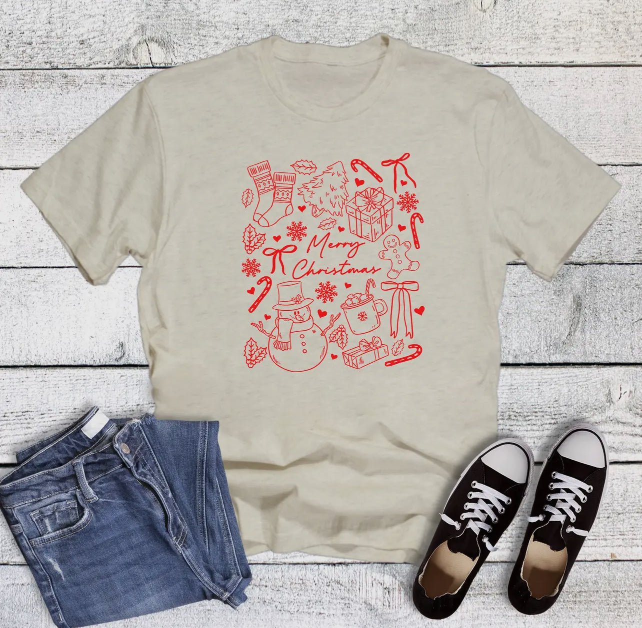 *Preorder* Minimalist Merry Christmas Graphic Tee