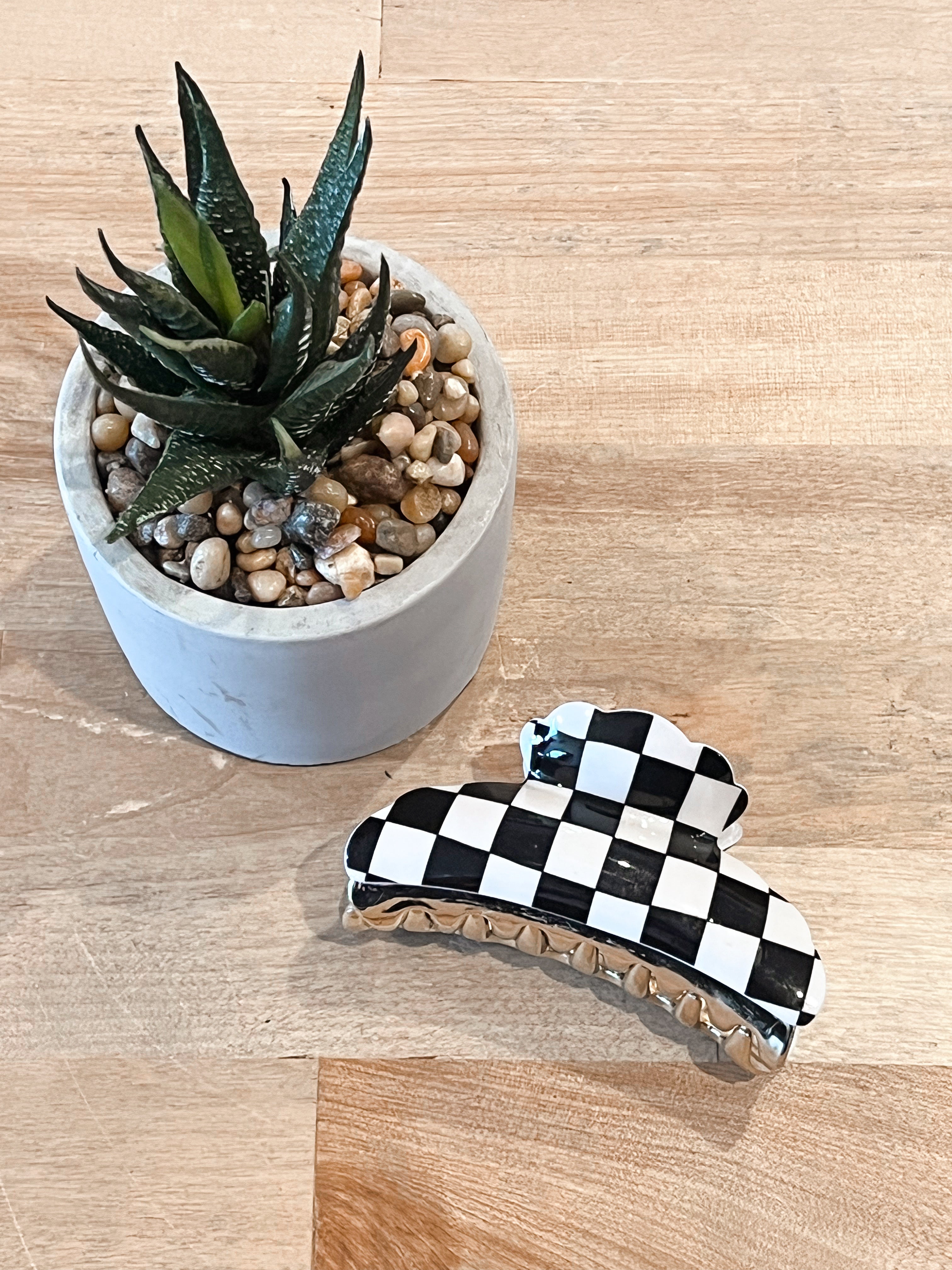 Checkered Claw Clip