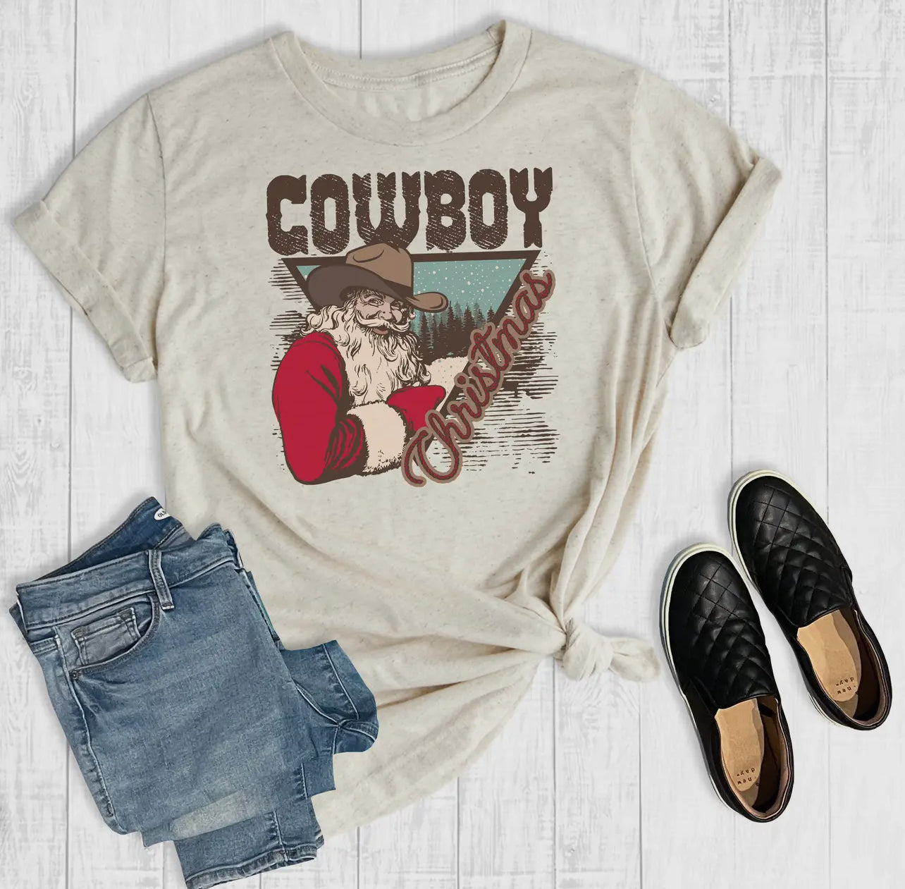 *Preorder* Cowboy Christmas Graphic Tee