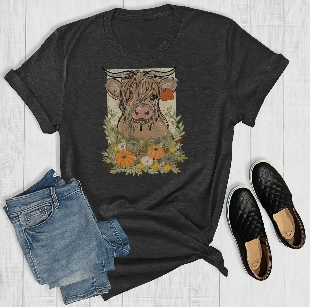 *Preorder* Fall Highland Cow Graphic Tee