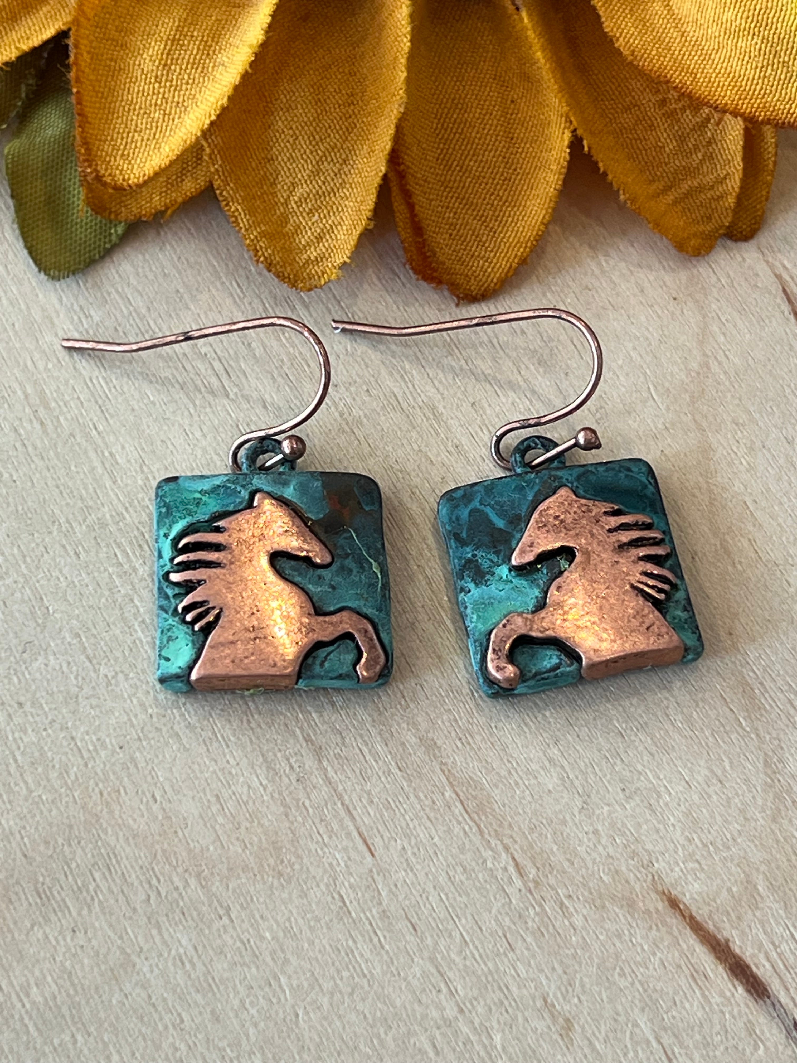 Mustang Dangle Earrings