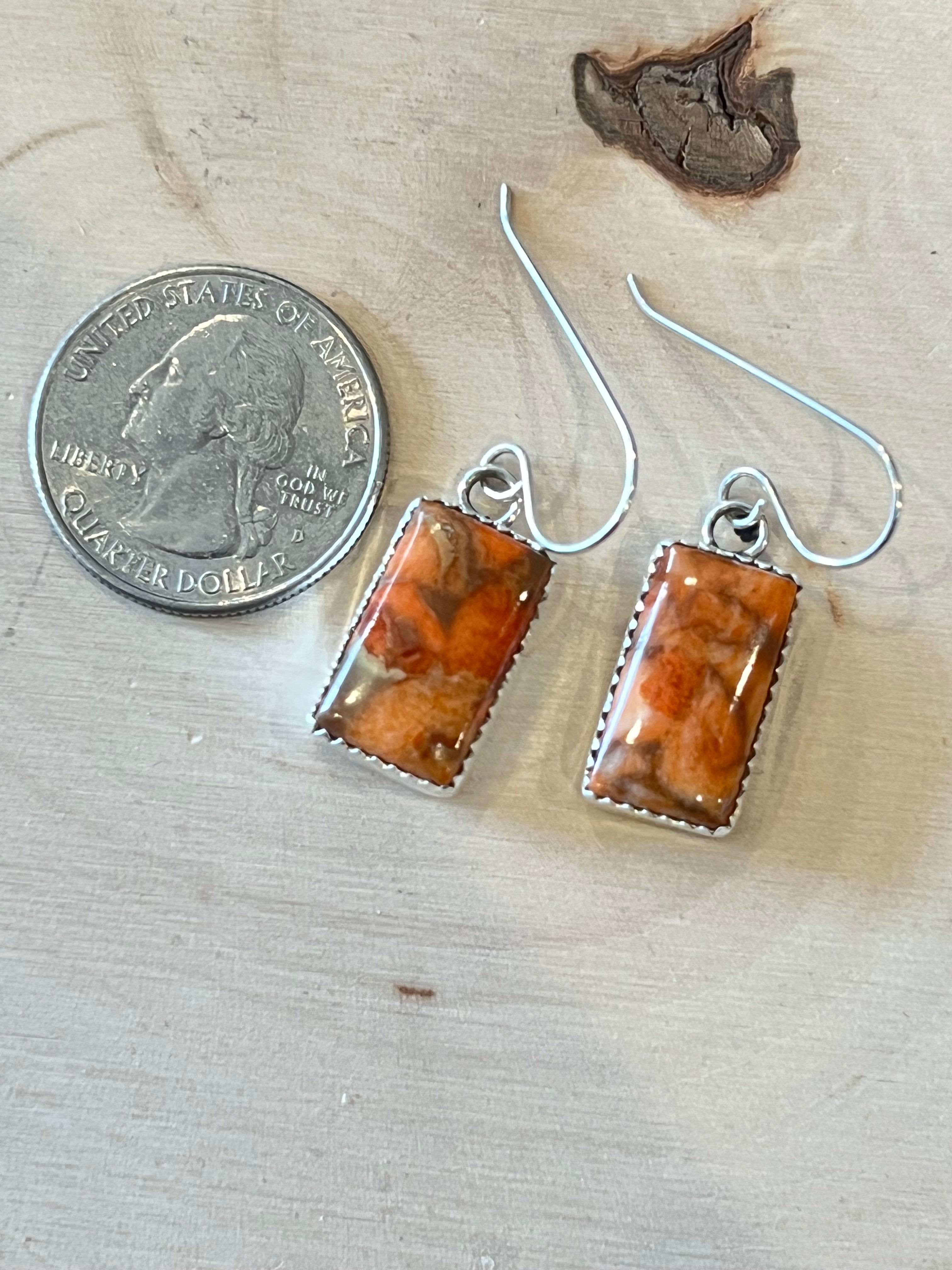 Sunset Spiny Sterling Silver Earrings