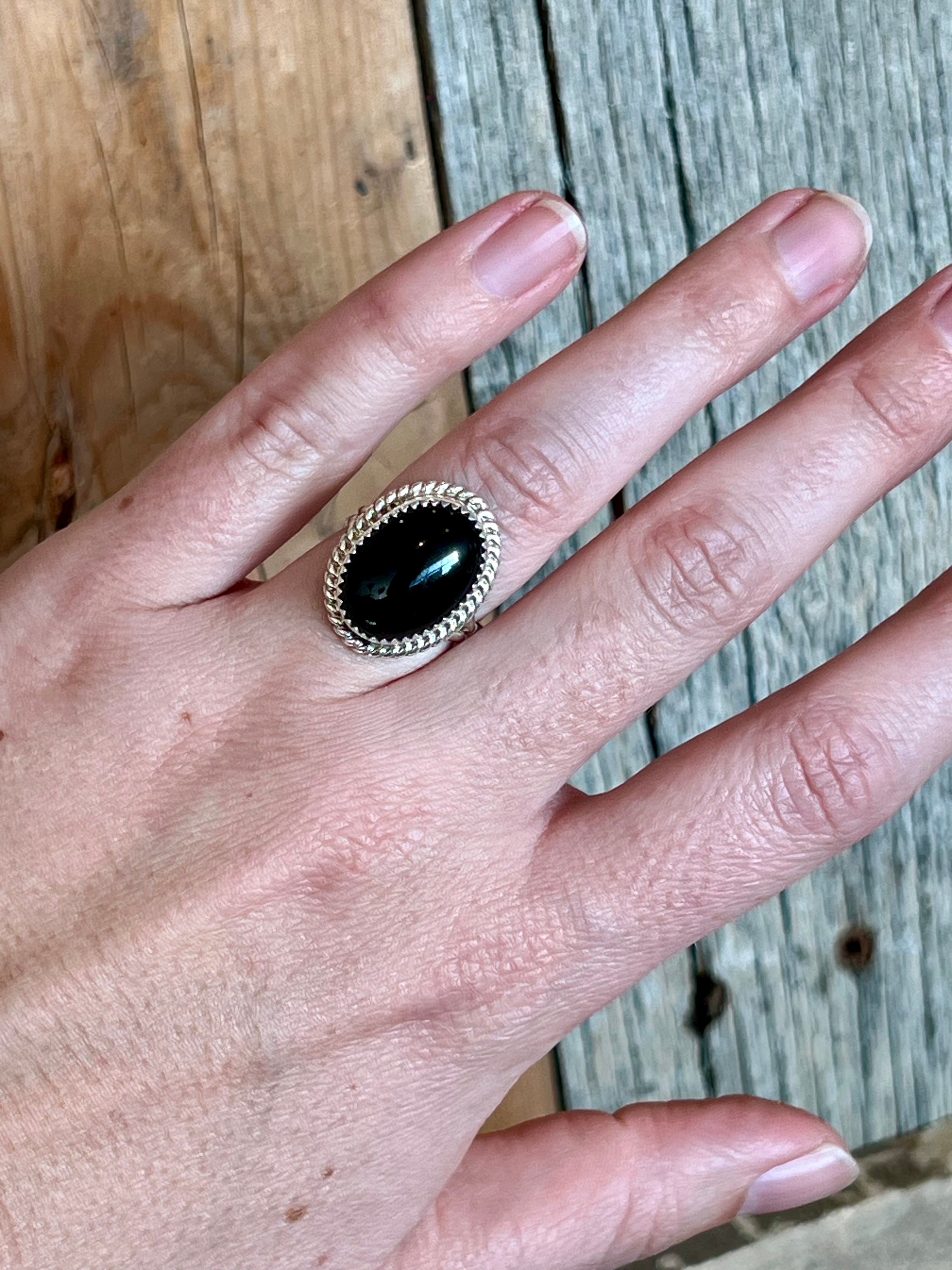 Onyx Obsessed Sterling Silver Ring