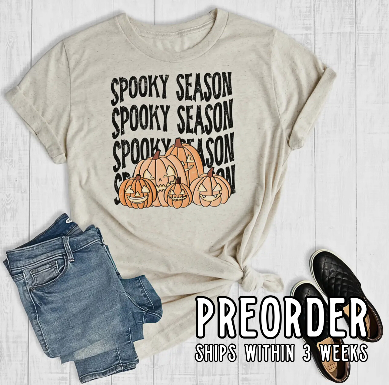 *Preorder* Spooky Season Stack Graphic Tee