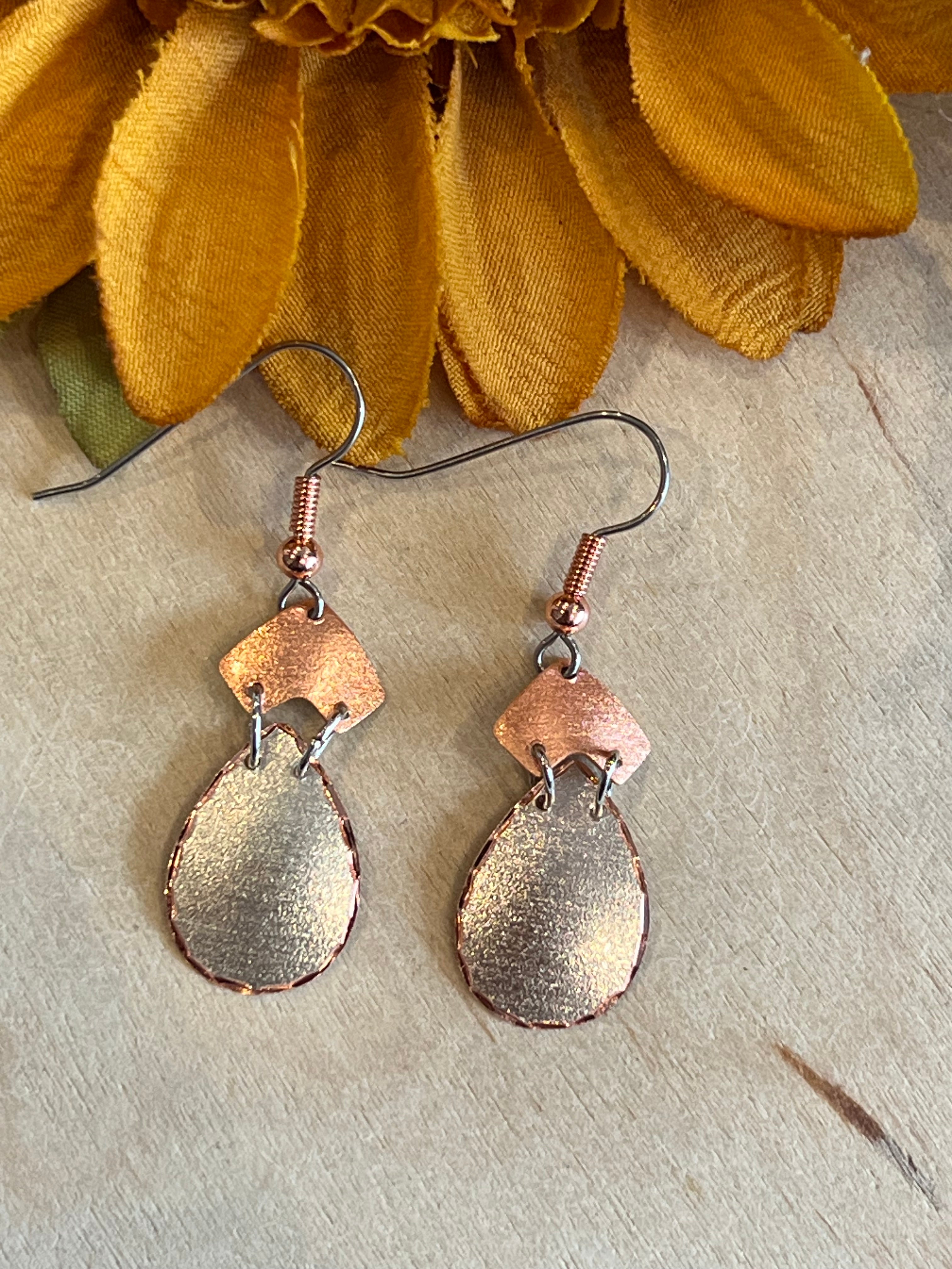 Blank Slate Copper Earrings