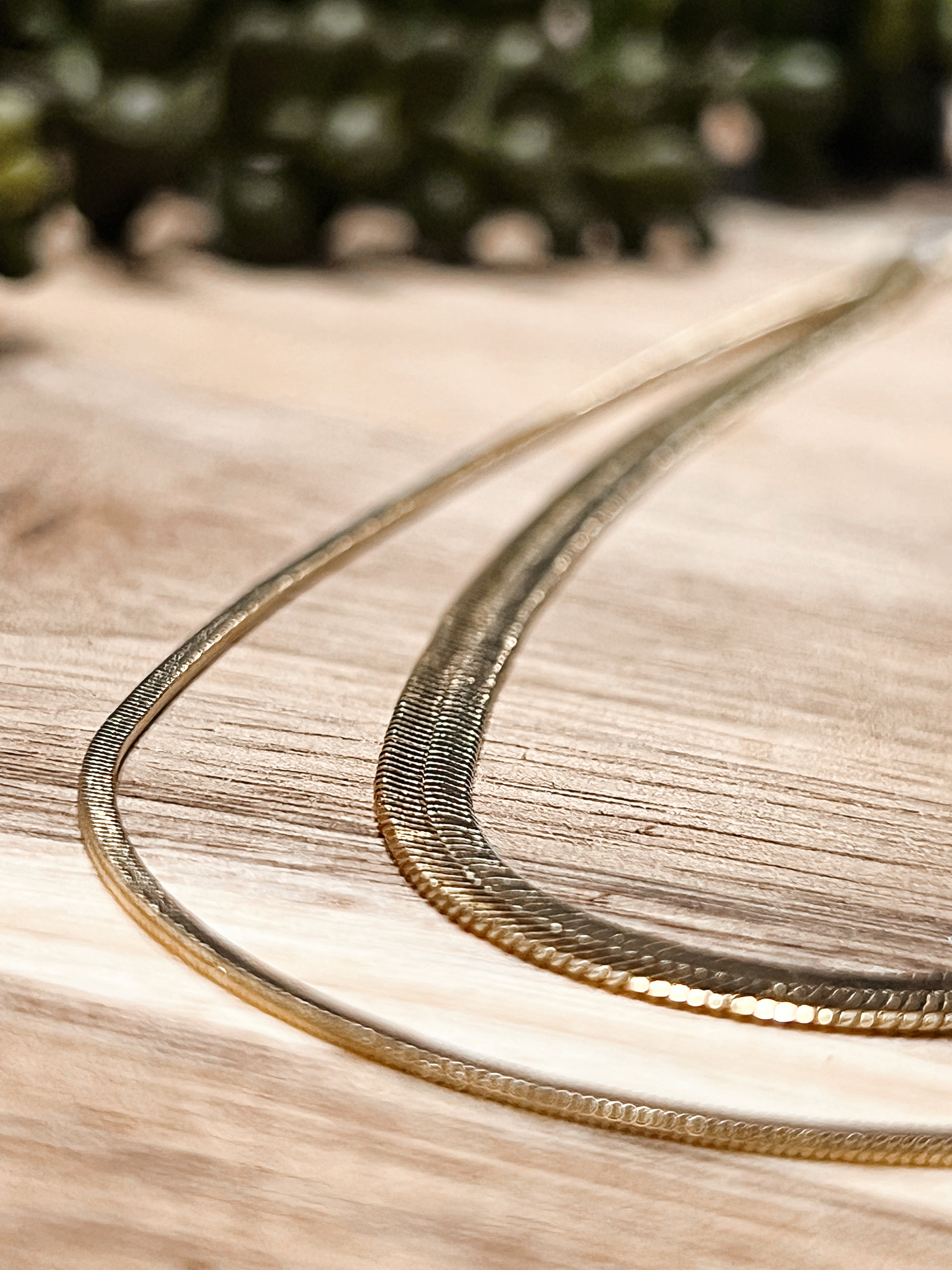 Herringbone Duo Layered Necklace