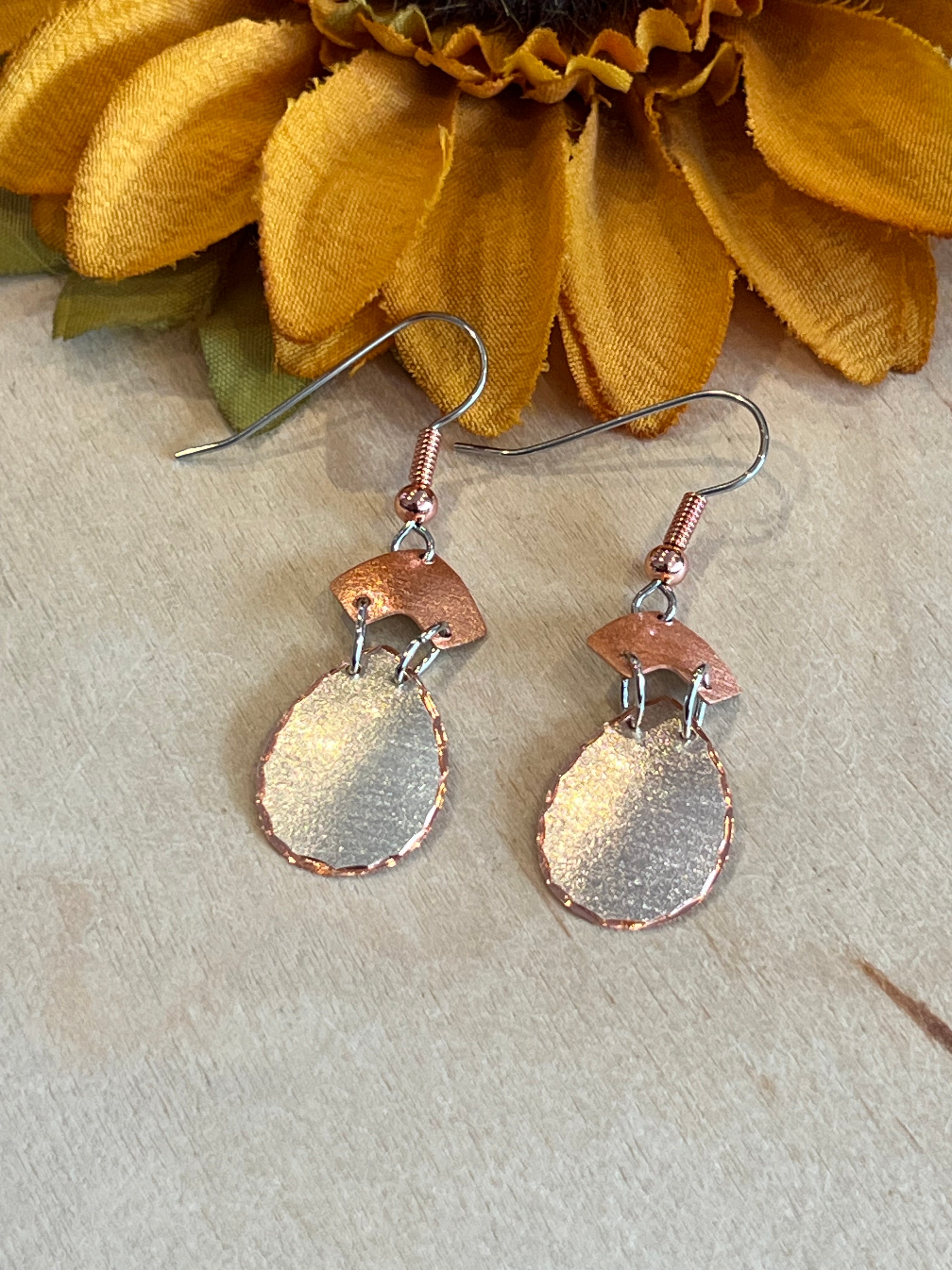 Blank Slate Copper Earrings