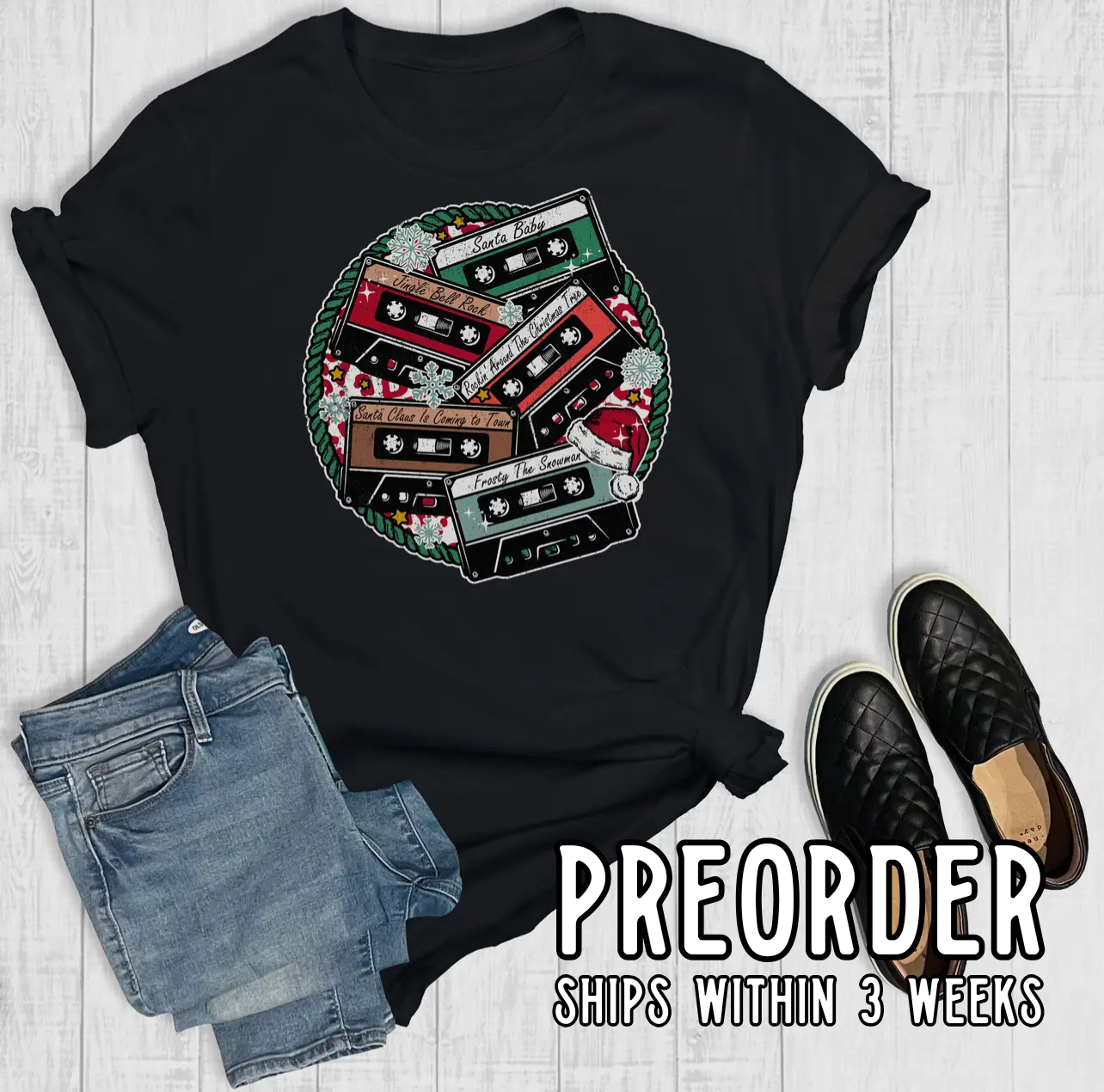 *Preorder* Christmas Cassette Graphic Tee