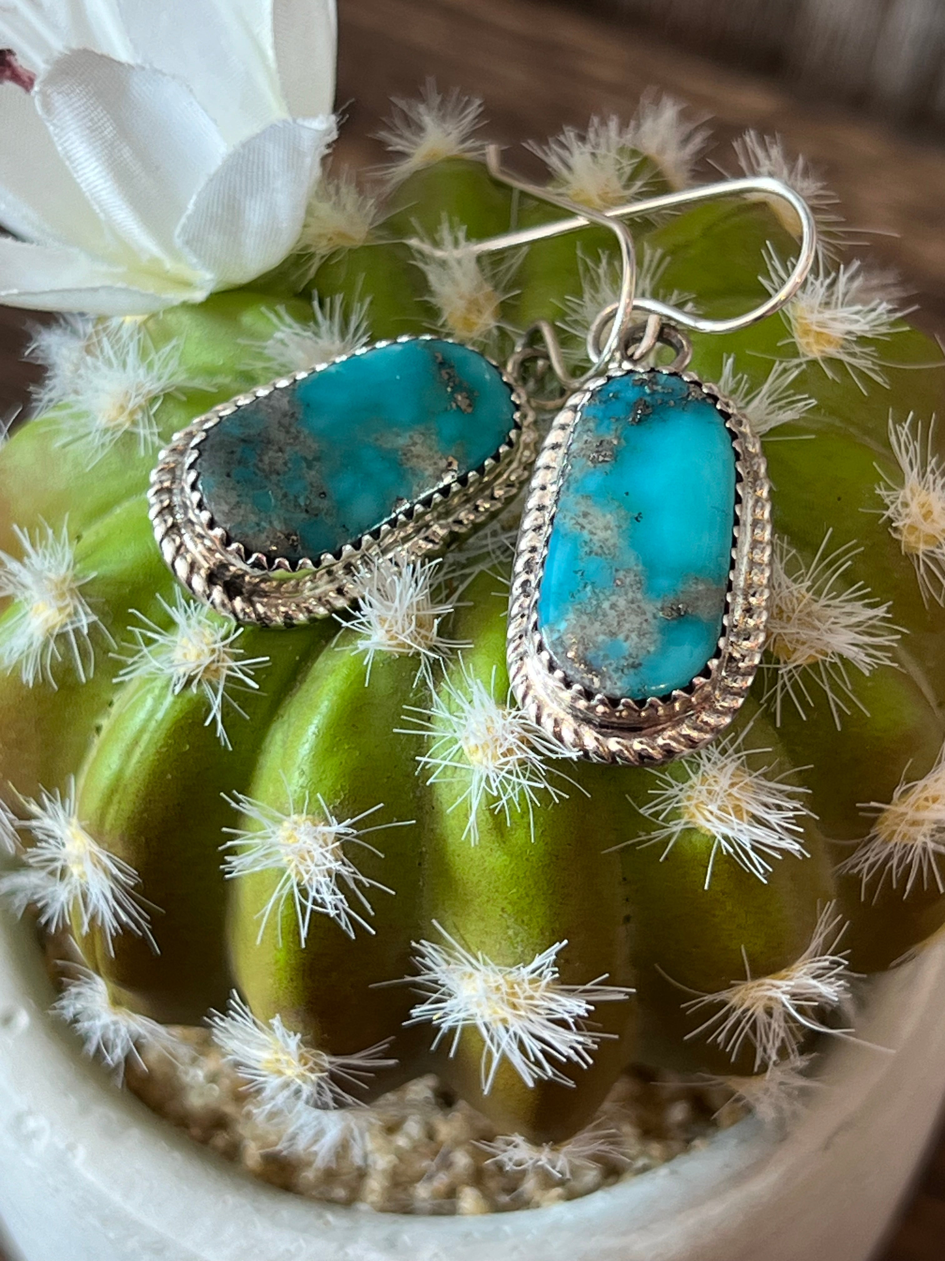 Tempt Me Turquoise Sterling Silver Earrings