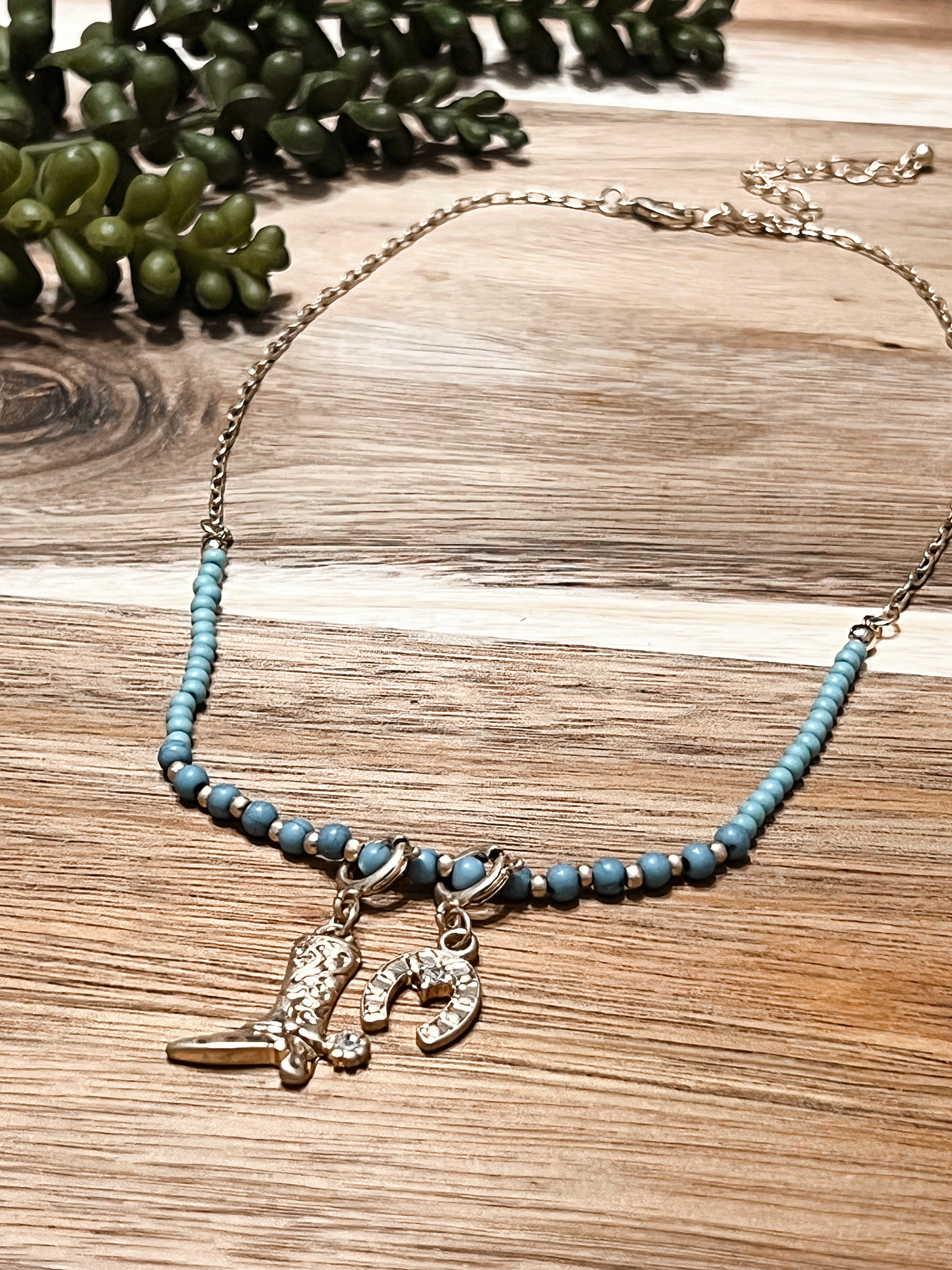 Lucky Boots Necklace