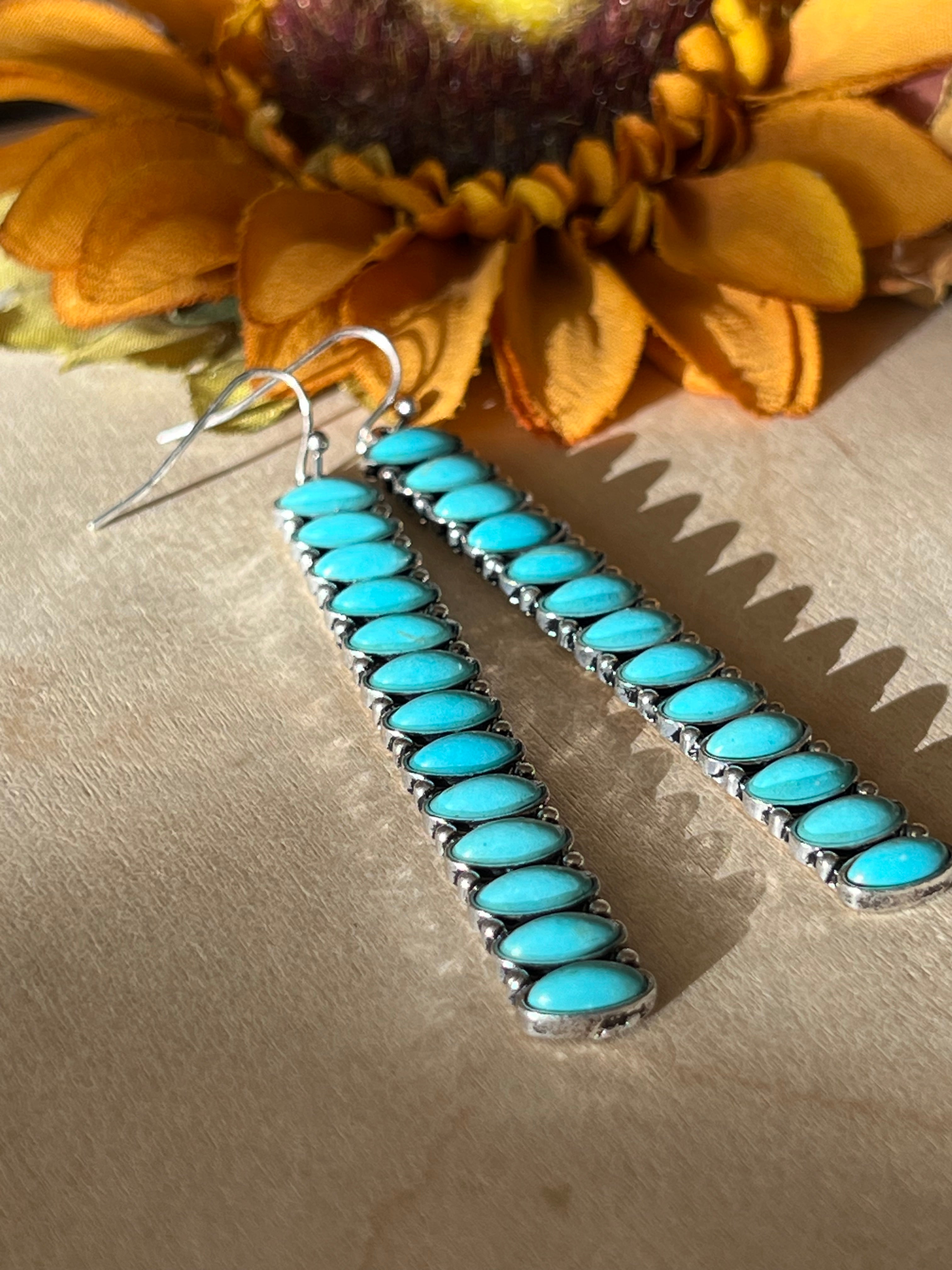 Teal Trail Earrings