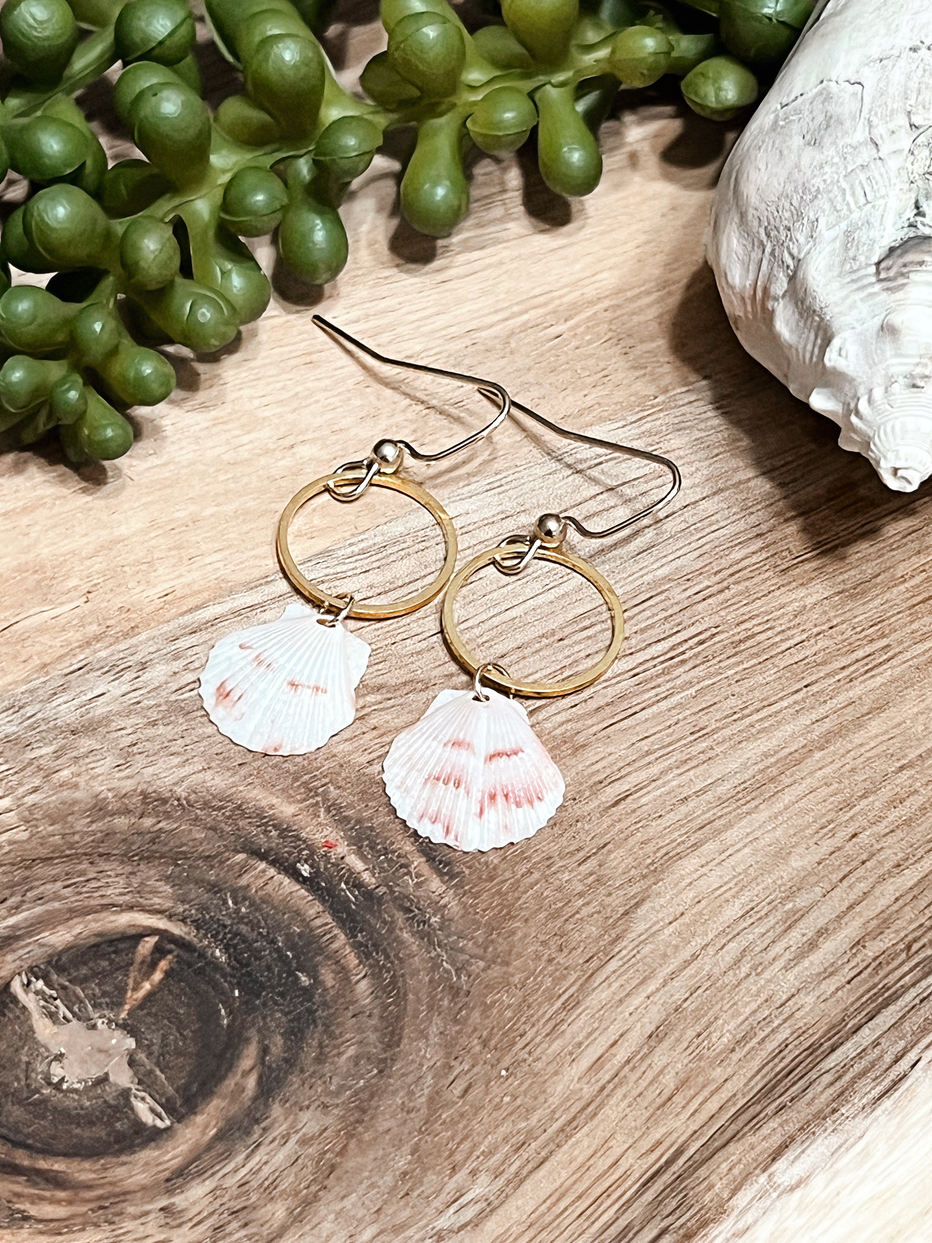 Itty Bitty Calico Dangle Earrings