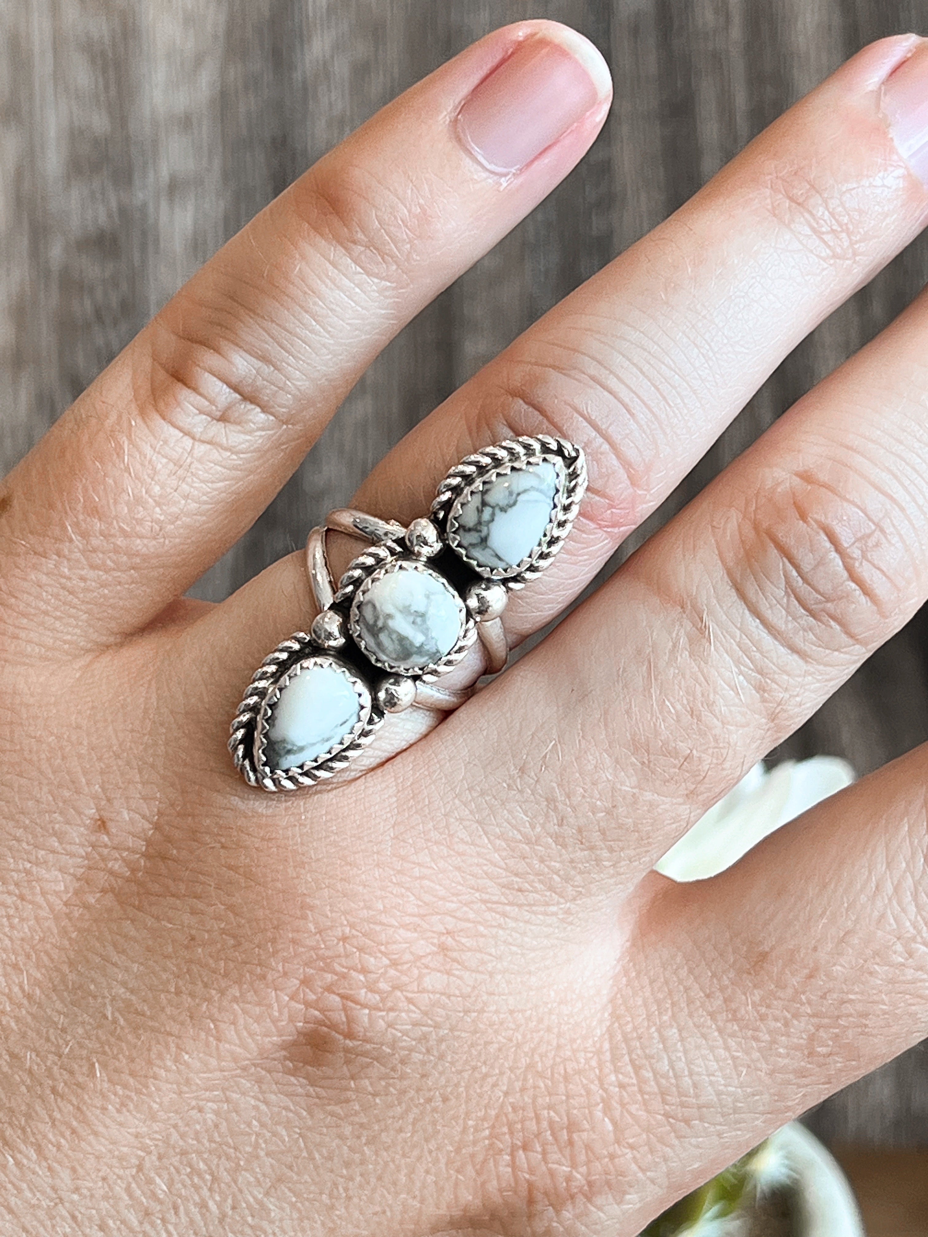 Magical Magnesite Sterling Silver Ring