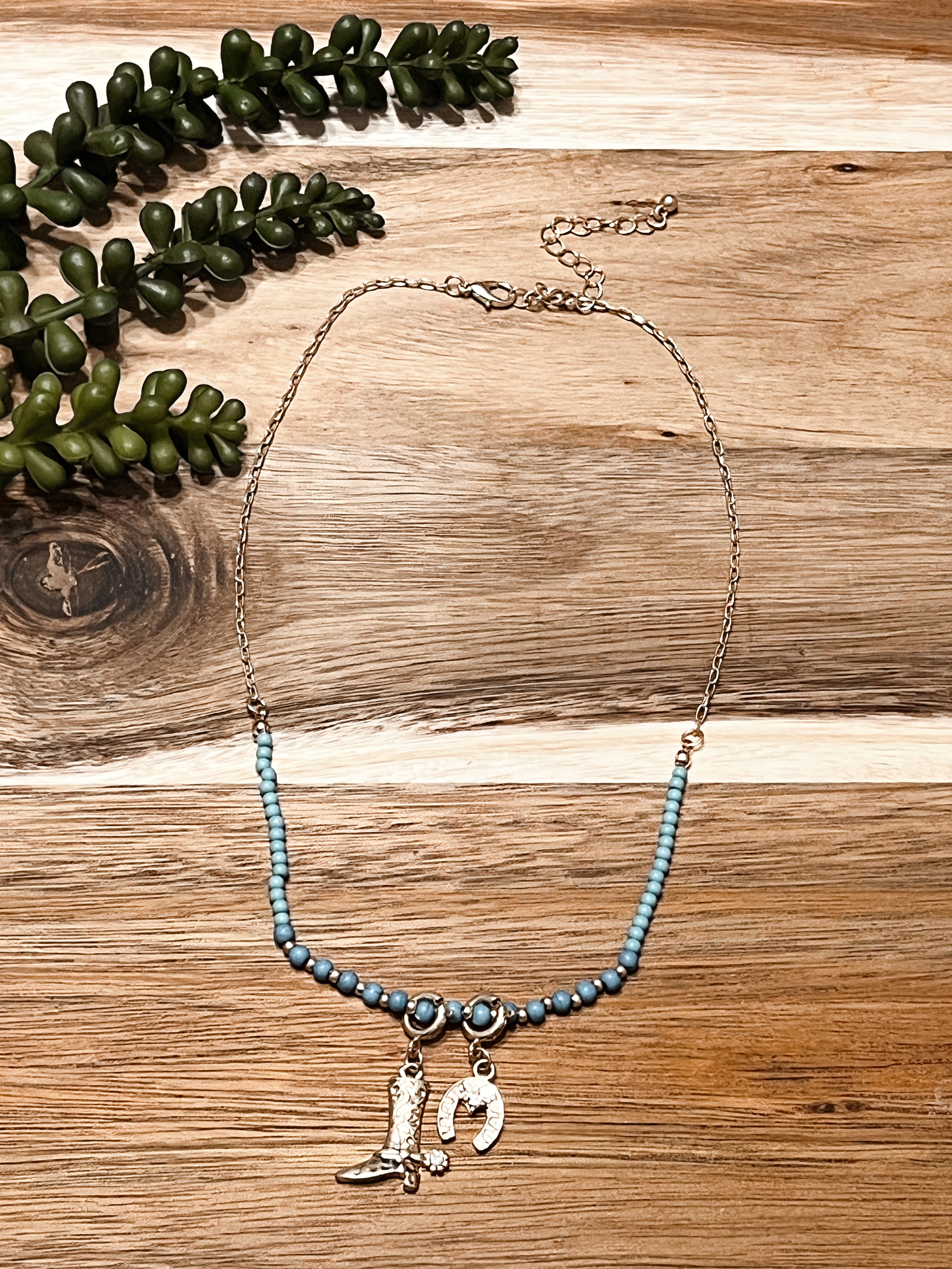 Lucky Boots Necklace