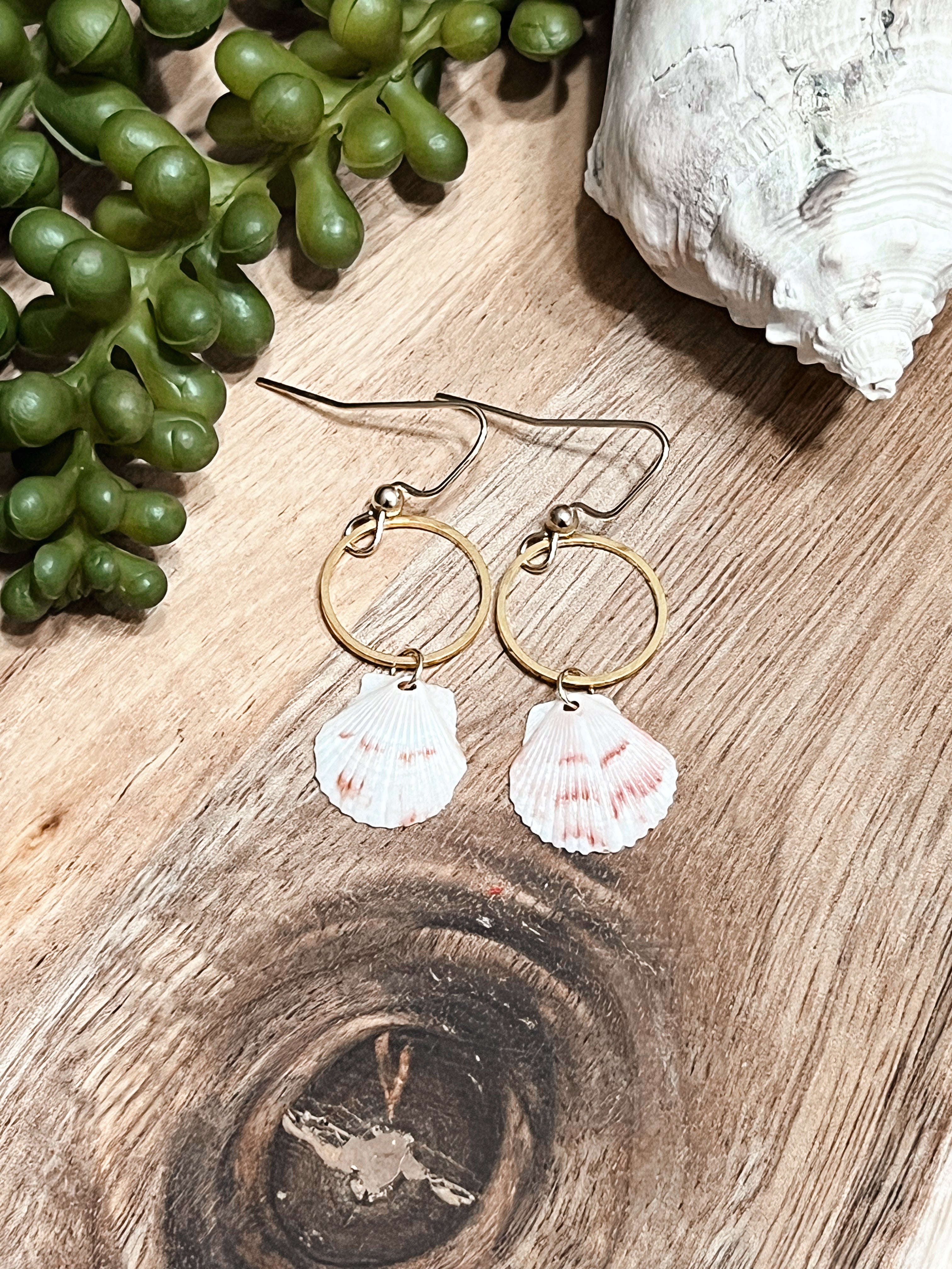 Itty Bitty Calico Dangle Earrings