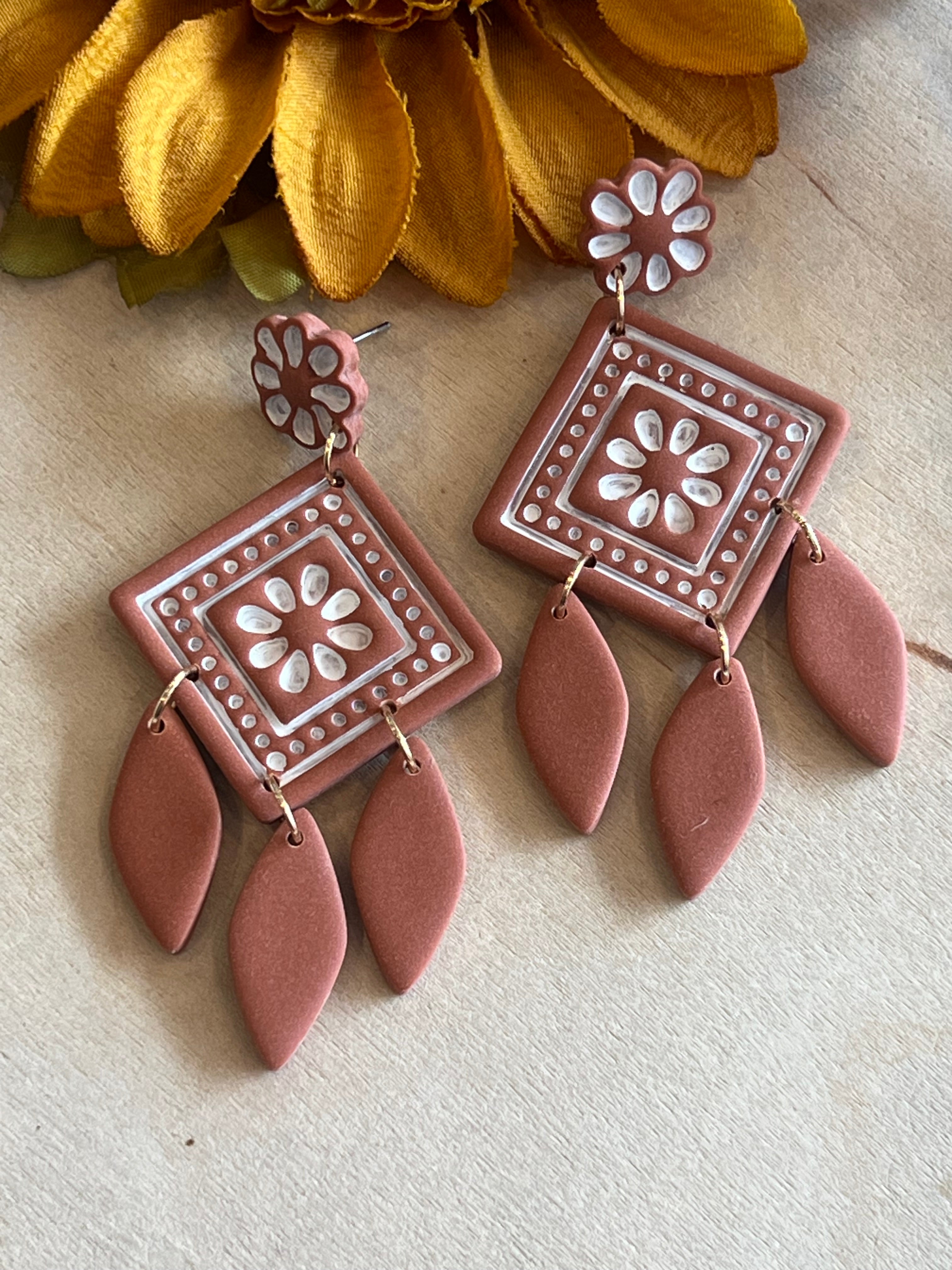 New Mexico Handmade Clay Earrings