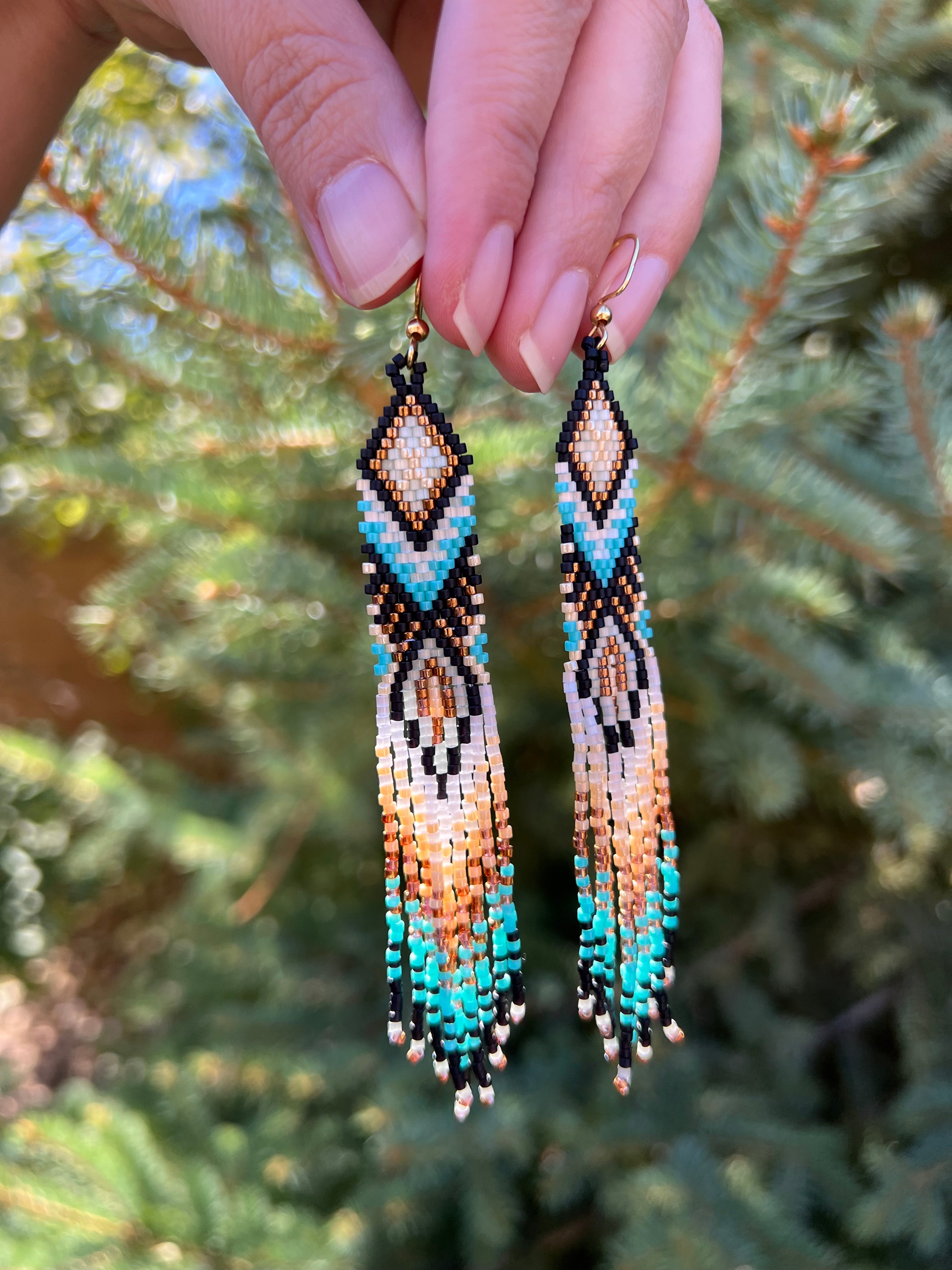 Laramie Handbeaded Earrings