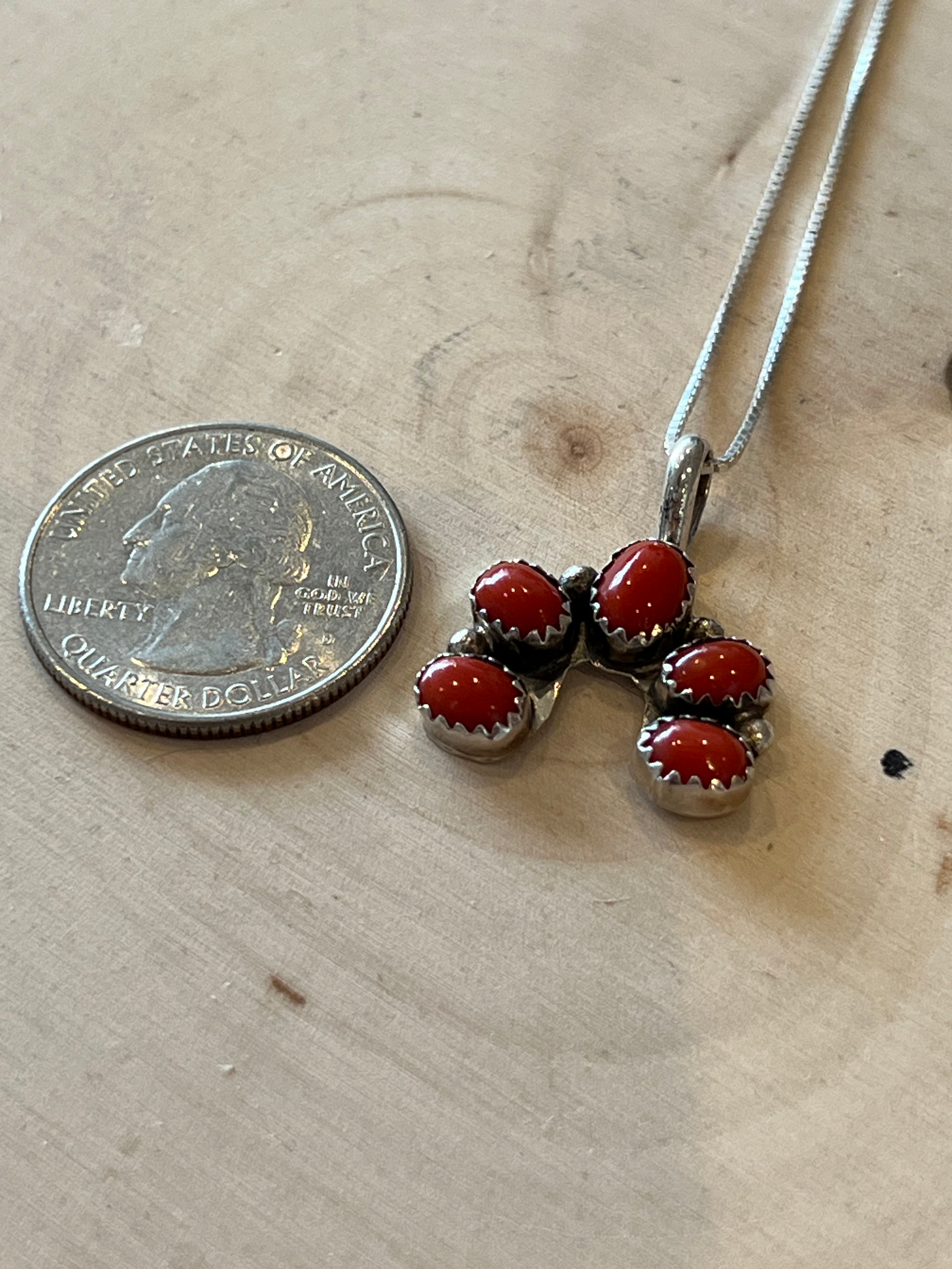 Naja Coral Sterling Silver Necklace