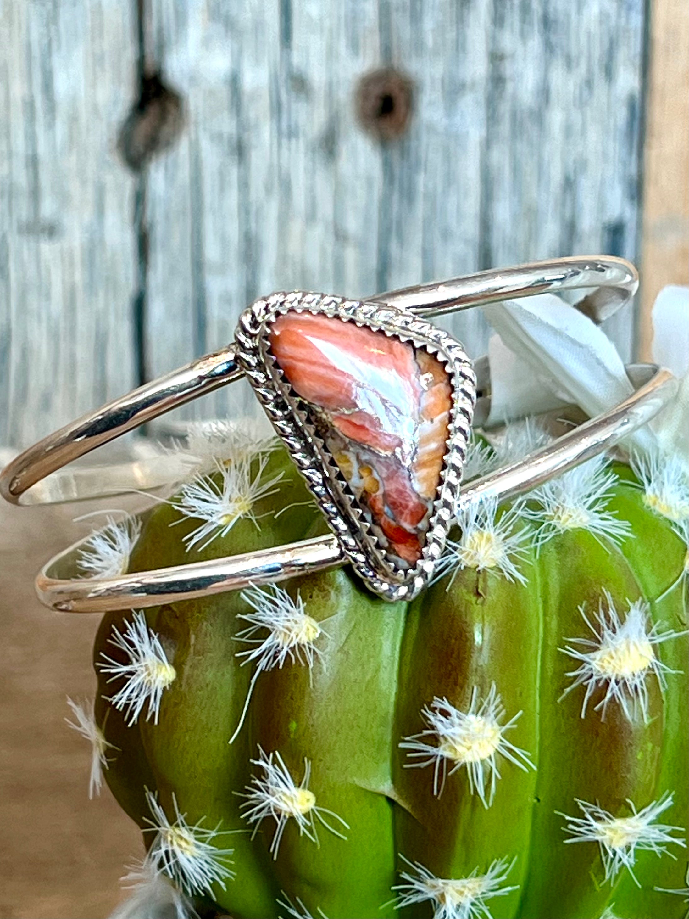 Spiny Sterling Silver Cuff