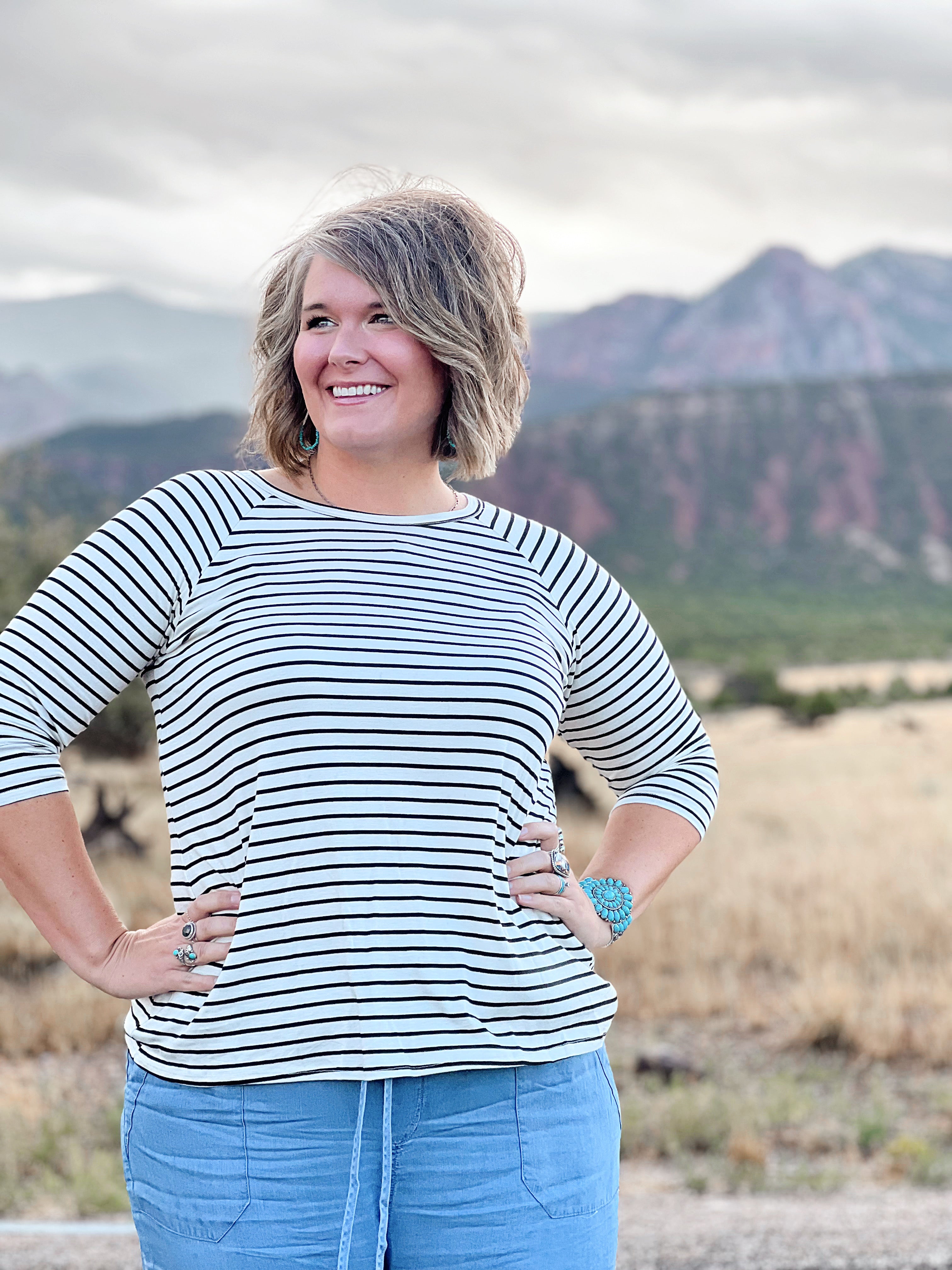 Sweetheart Stripe Top