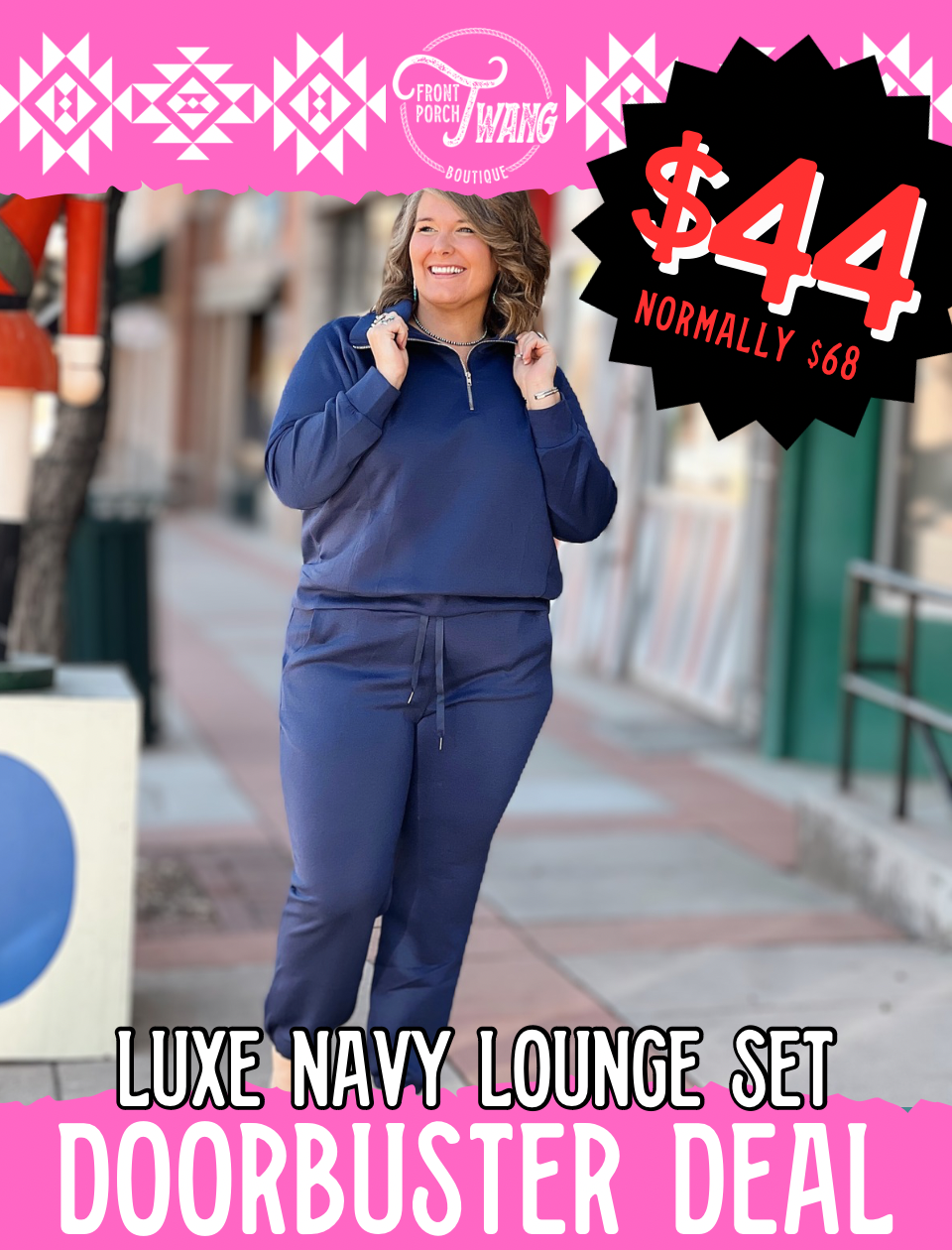 Luxe Navy Lounge Set