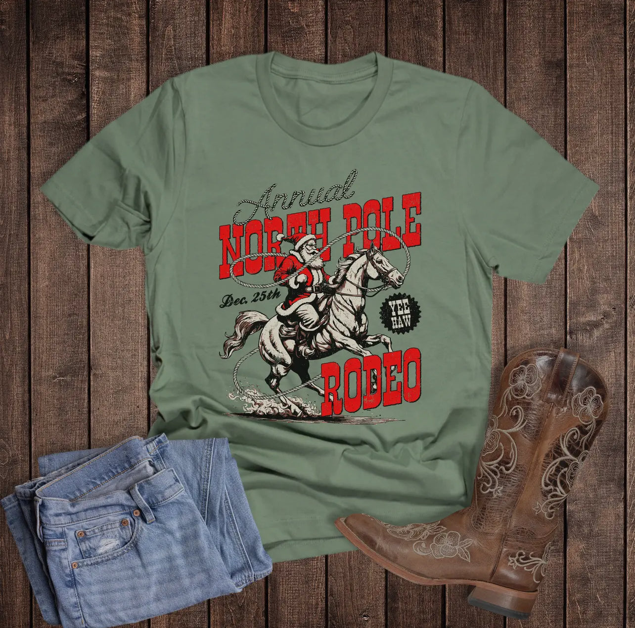 *Preorder* North Pole Rodeo Graphic Tee
