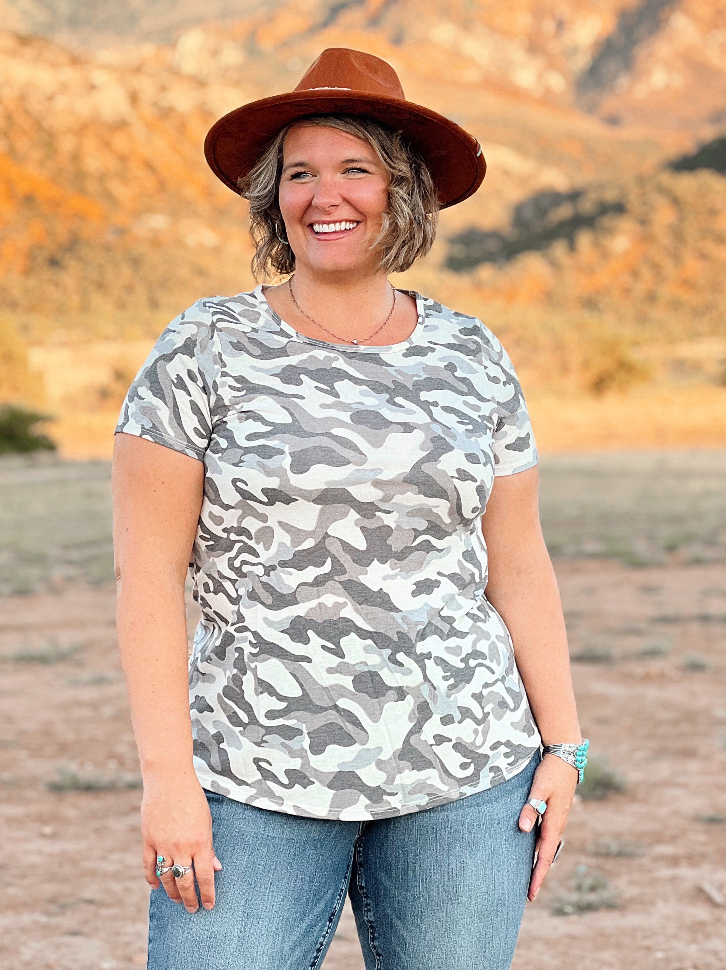 Callie Camo Top