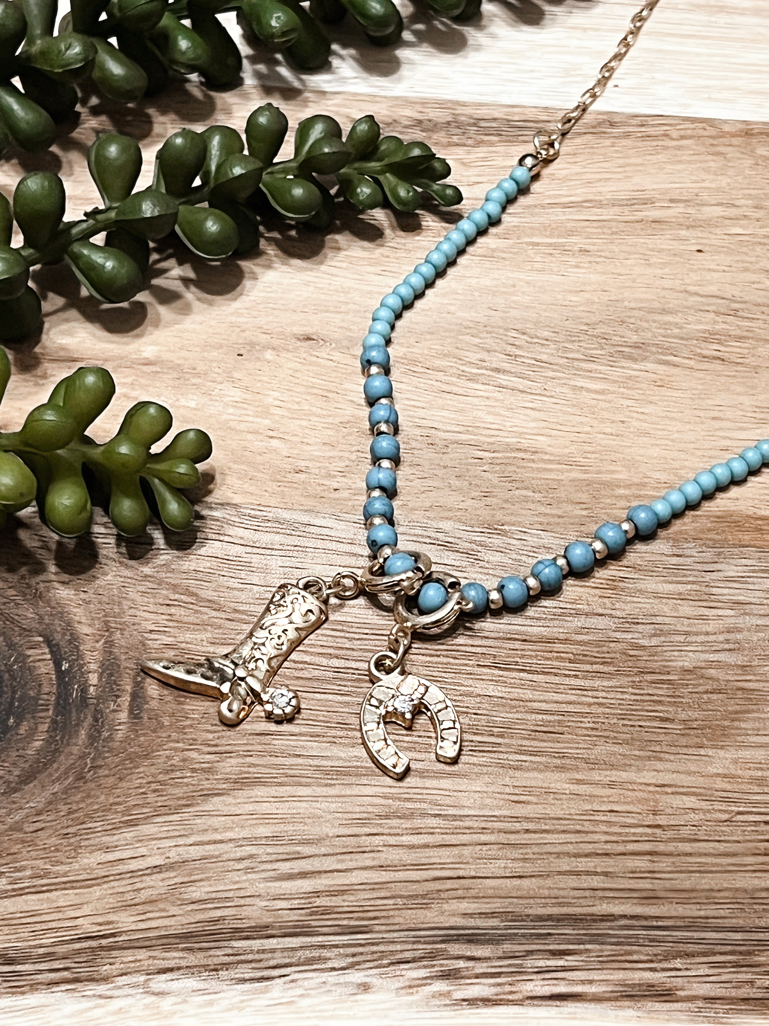 Lucky Boots Necklace