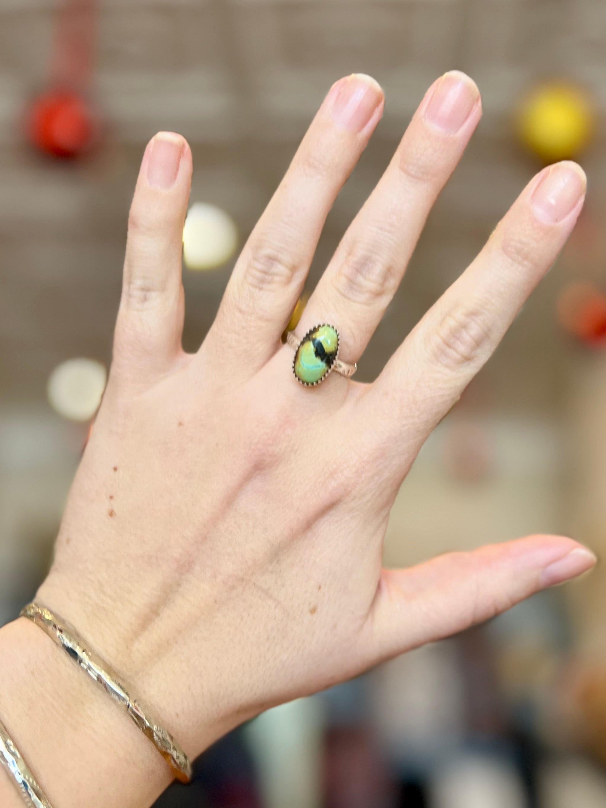 Snake Eye Turquoise Sterling Silver Ring