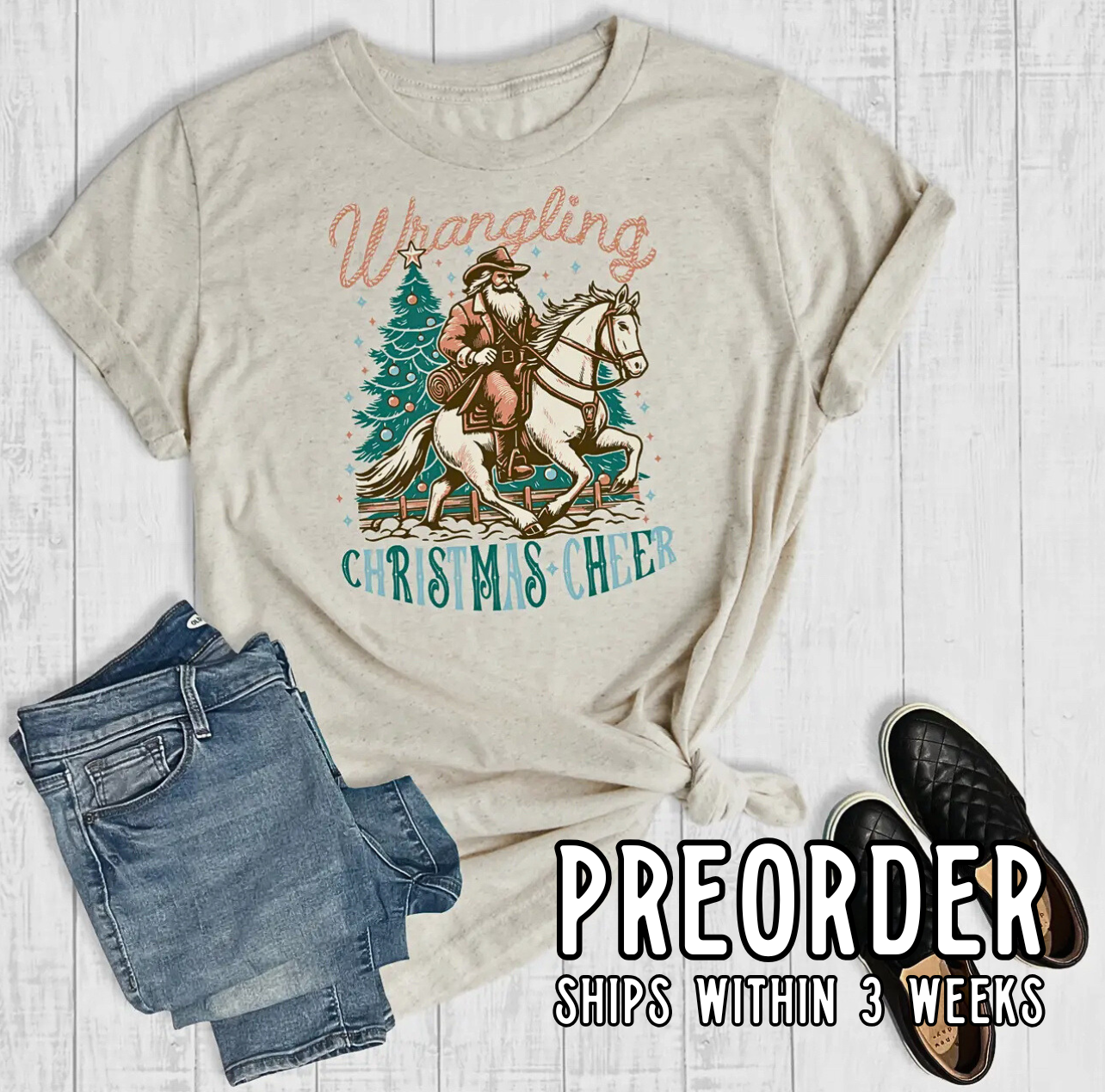 *Preorder* Wranglin’ Christmas Joy Graphic Tee