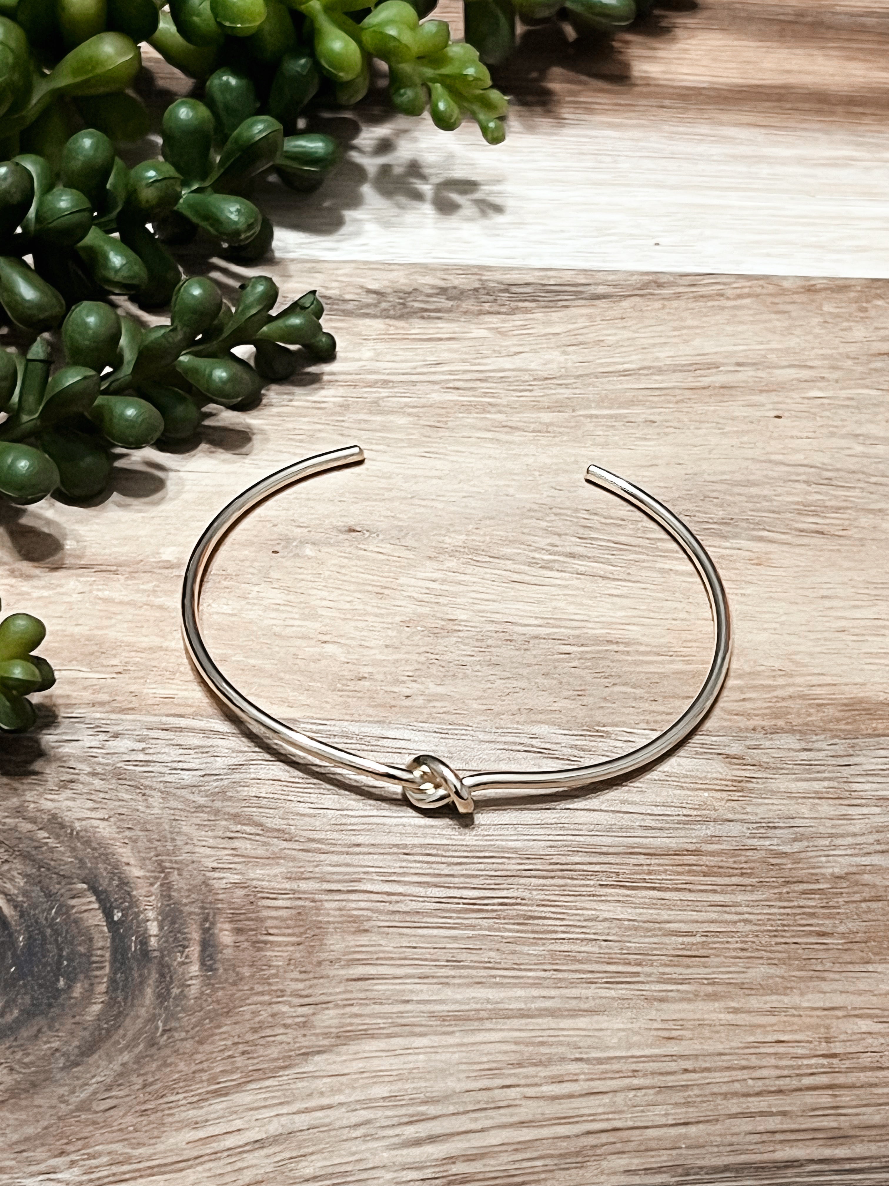 Knotty Gold Cuff Bracelet