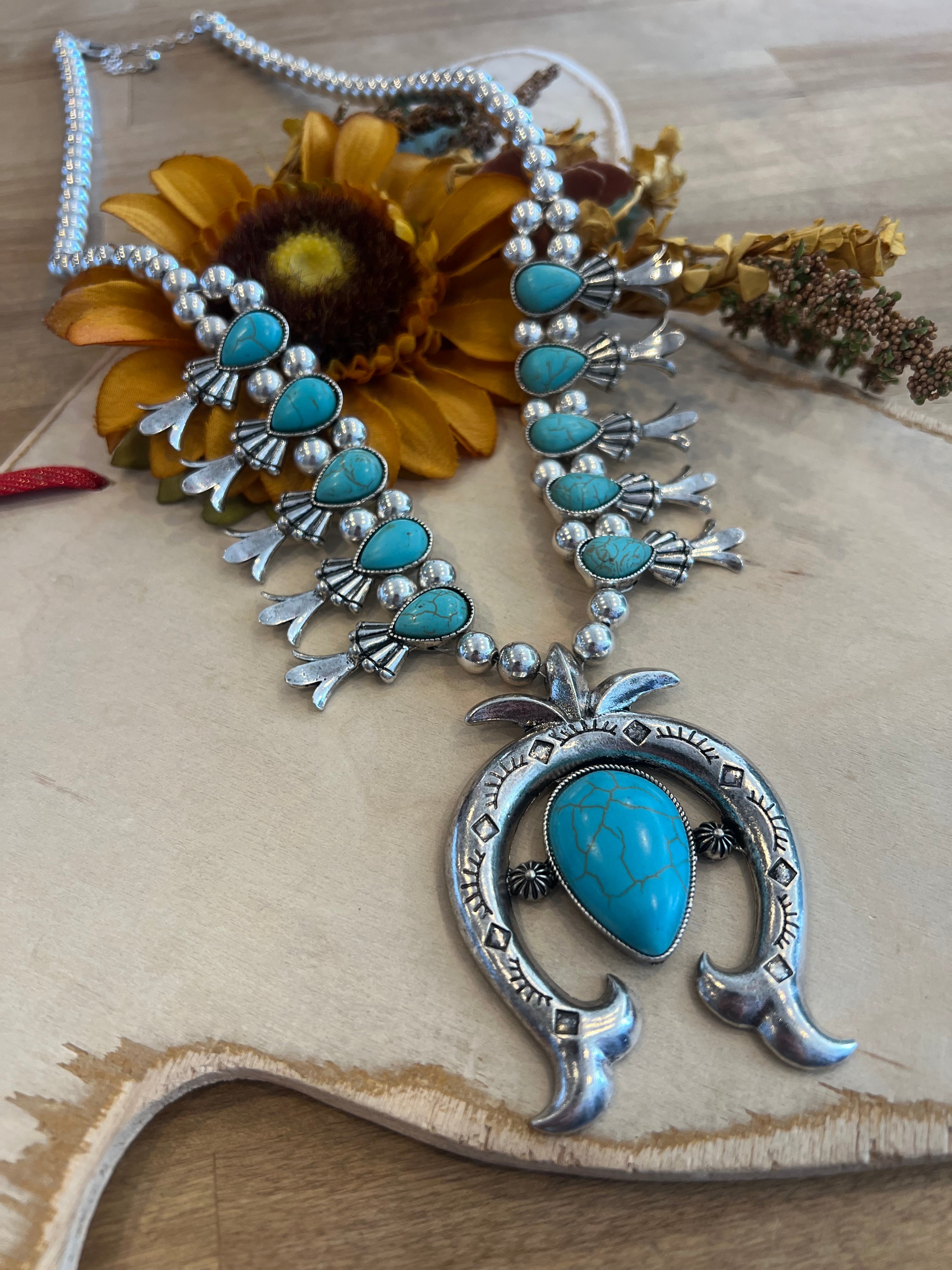 Serendipity Squash Blossom Necklace