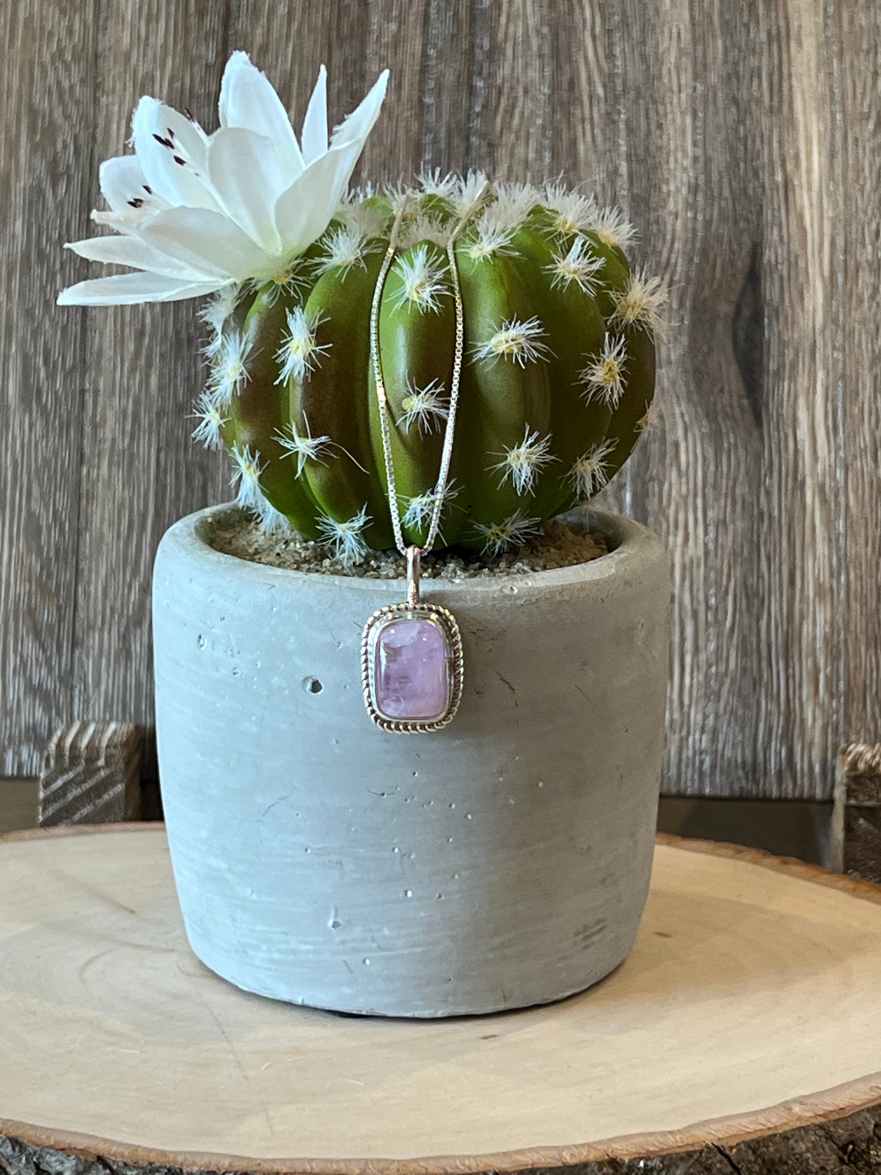 Crazy For Kunzite Sterling Silver Necklacey